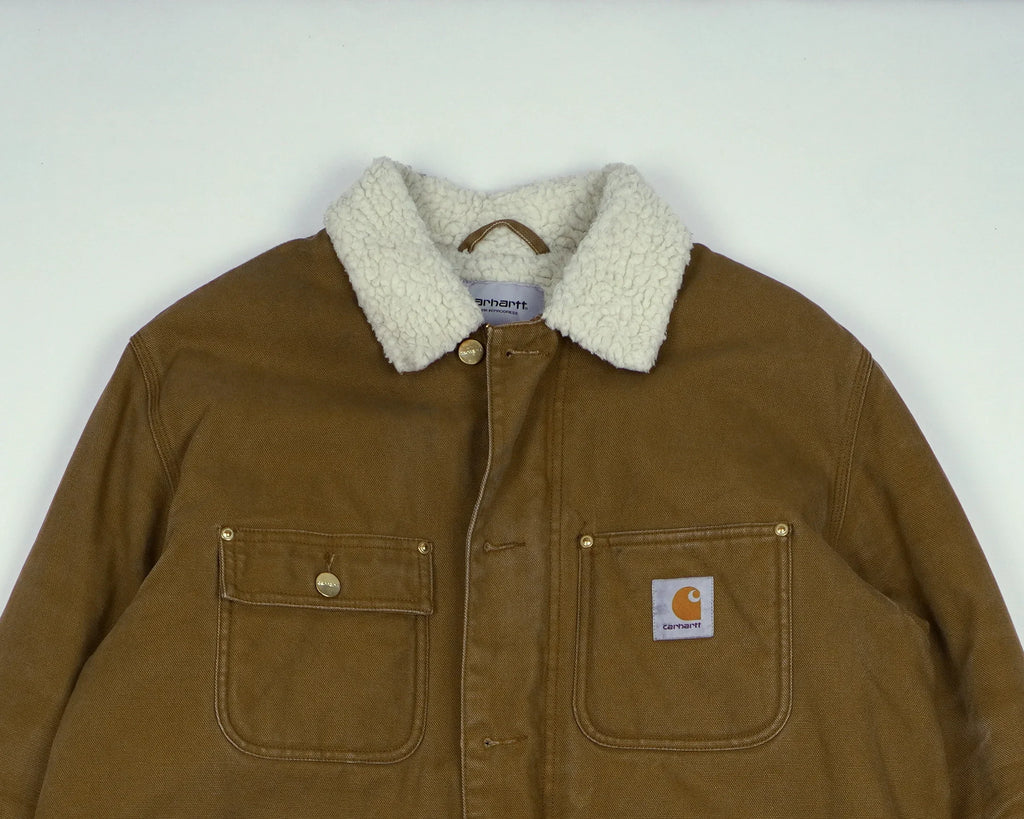 Carhartt Brown Chore Coat S Cotton, Polyester