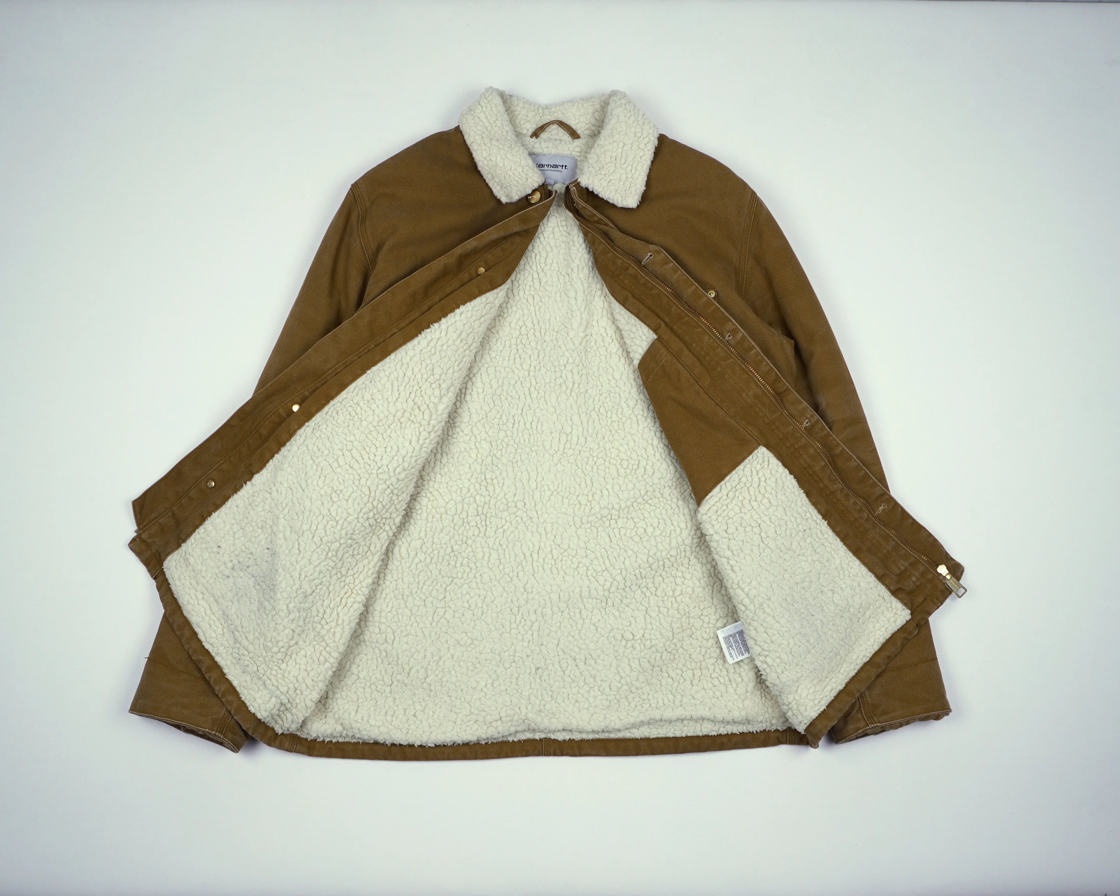 Carhartt Brown Chore Coat S Cotton, Polyester