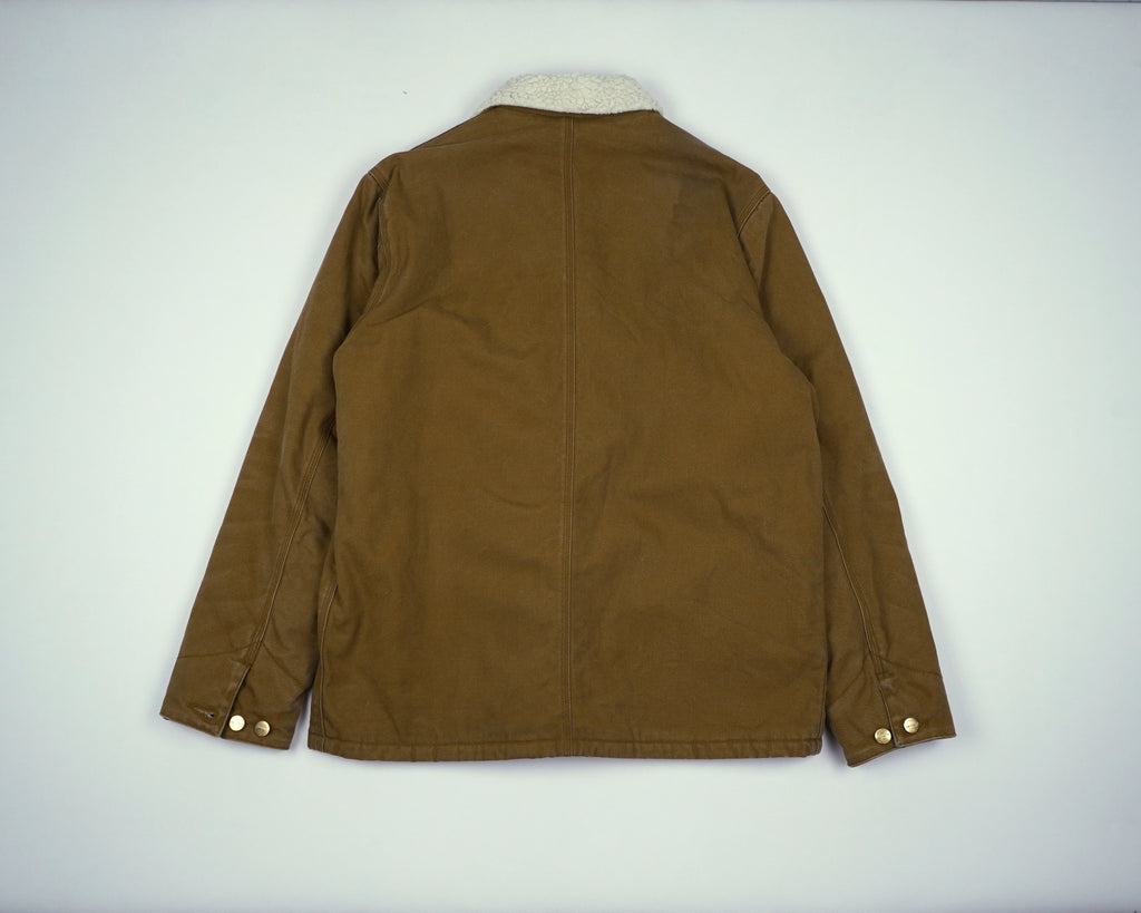 Carhartt Brown Chore Coat S Cotton, Polyester