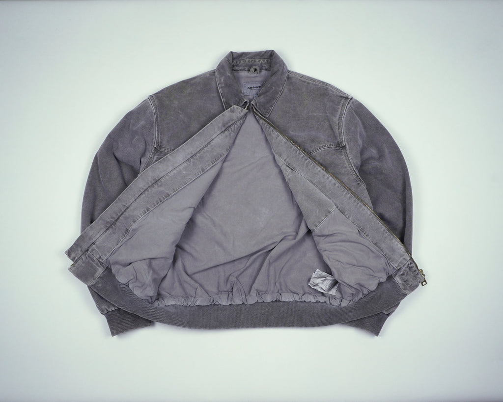 Carhartt Grey Sante Fe Bomber Jacket M Cotton