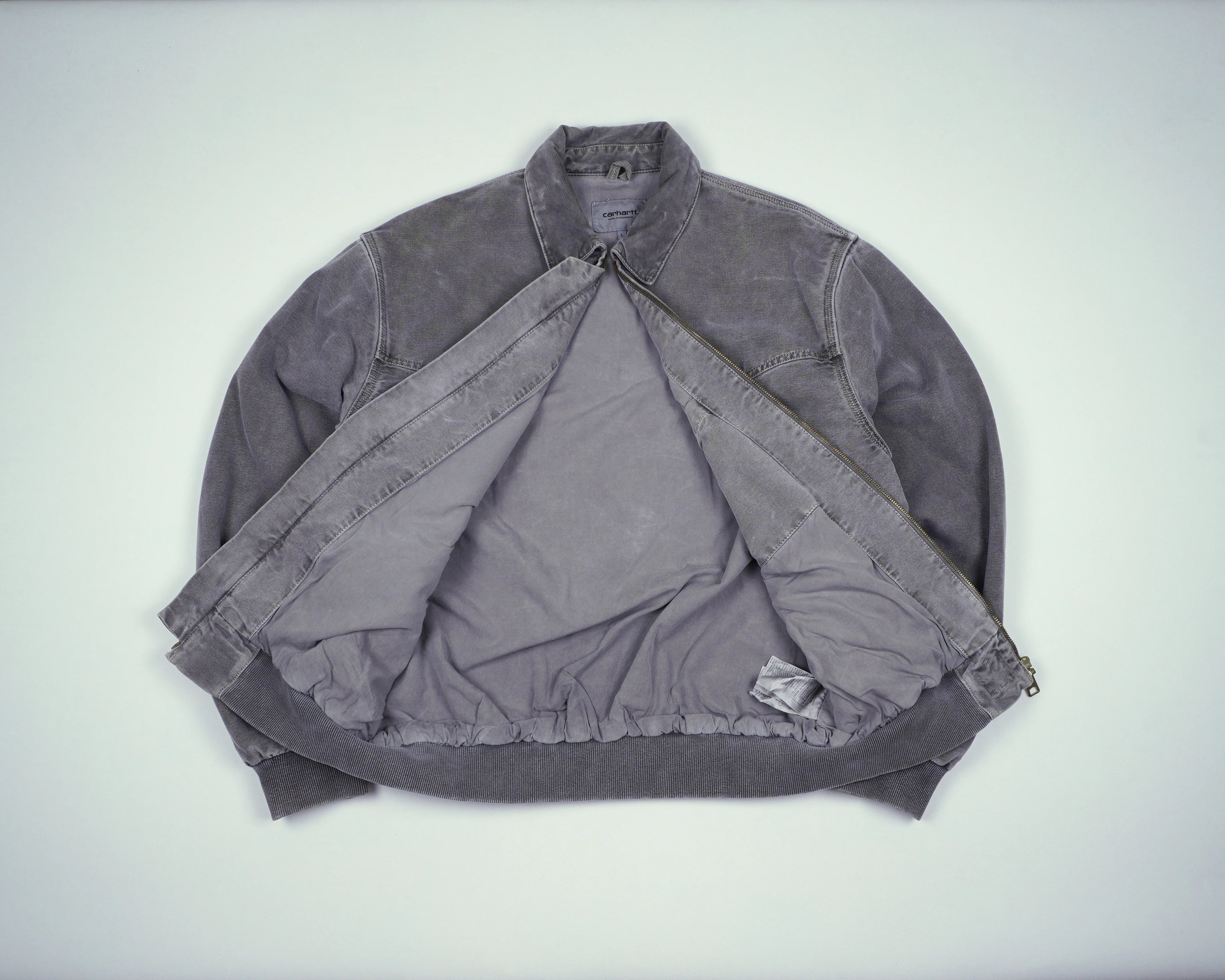 Carhartt Grey Sante Fe Bomber Jacket M Cotton