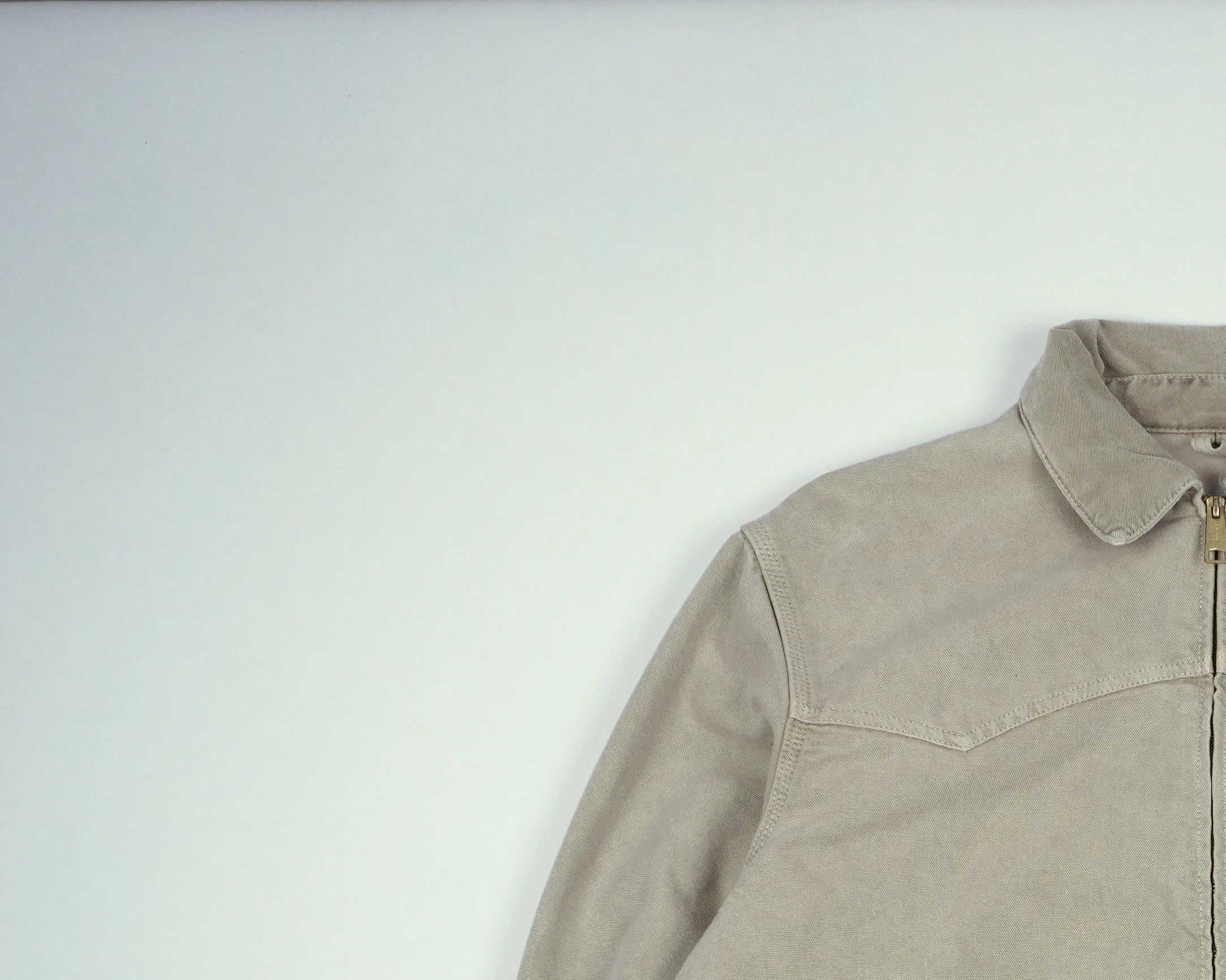 Carhartt Beige Sante Fe Bomber Jacket M Cotton