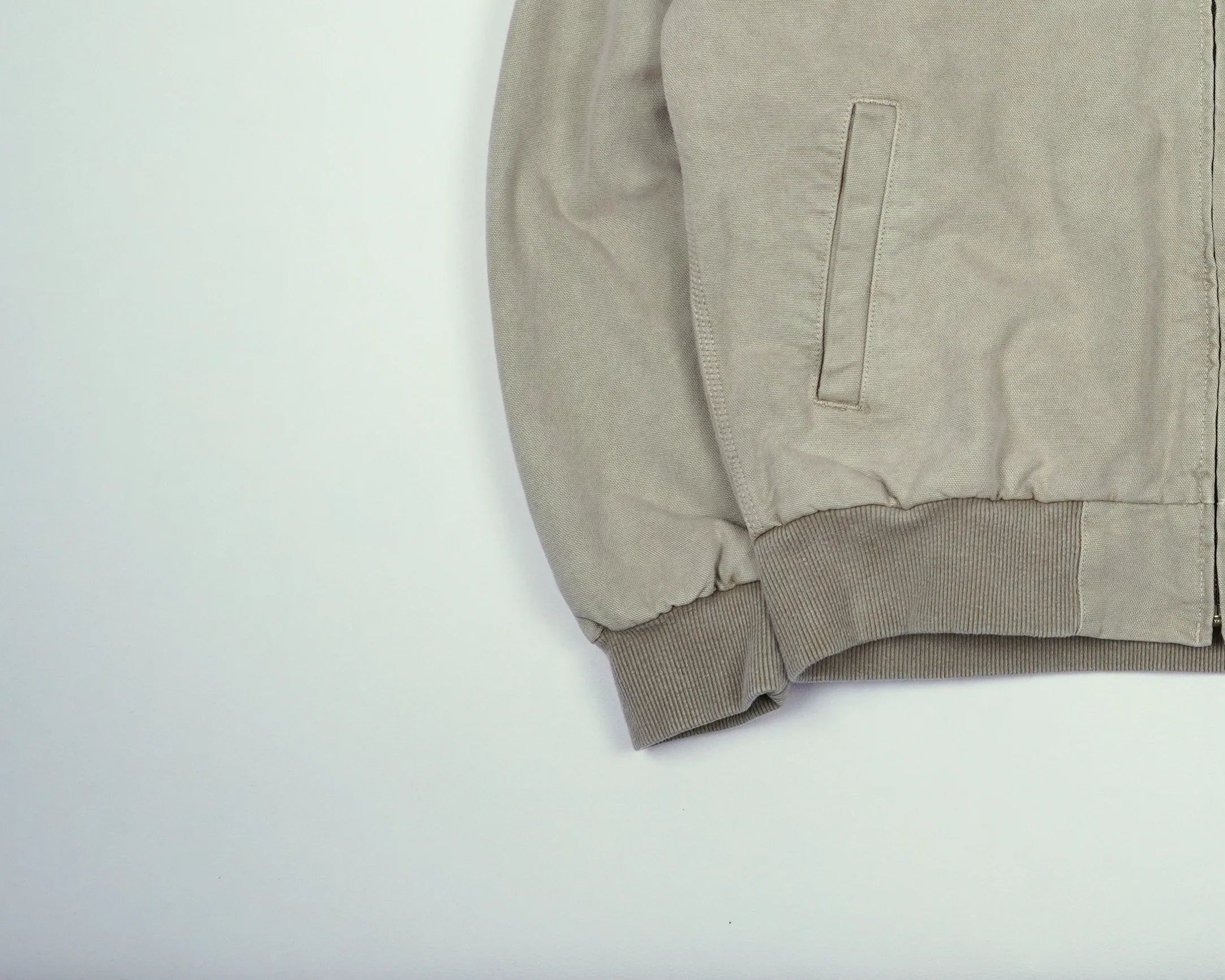 Carhartt Beige Sante Fe Bomber Jacket M Cotton