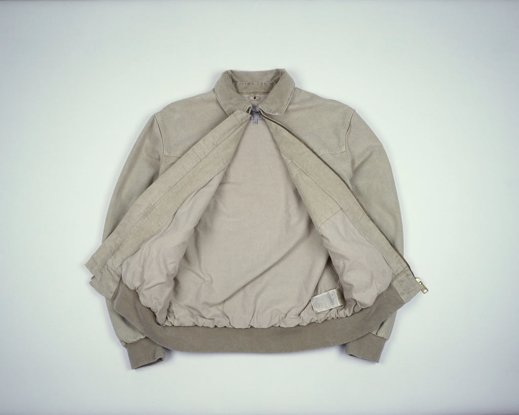 Carhartt Beige Sante Fe Bomber Jacket M Cotton