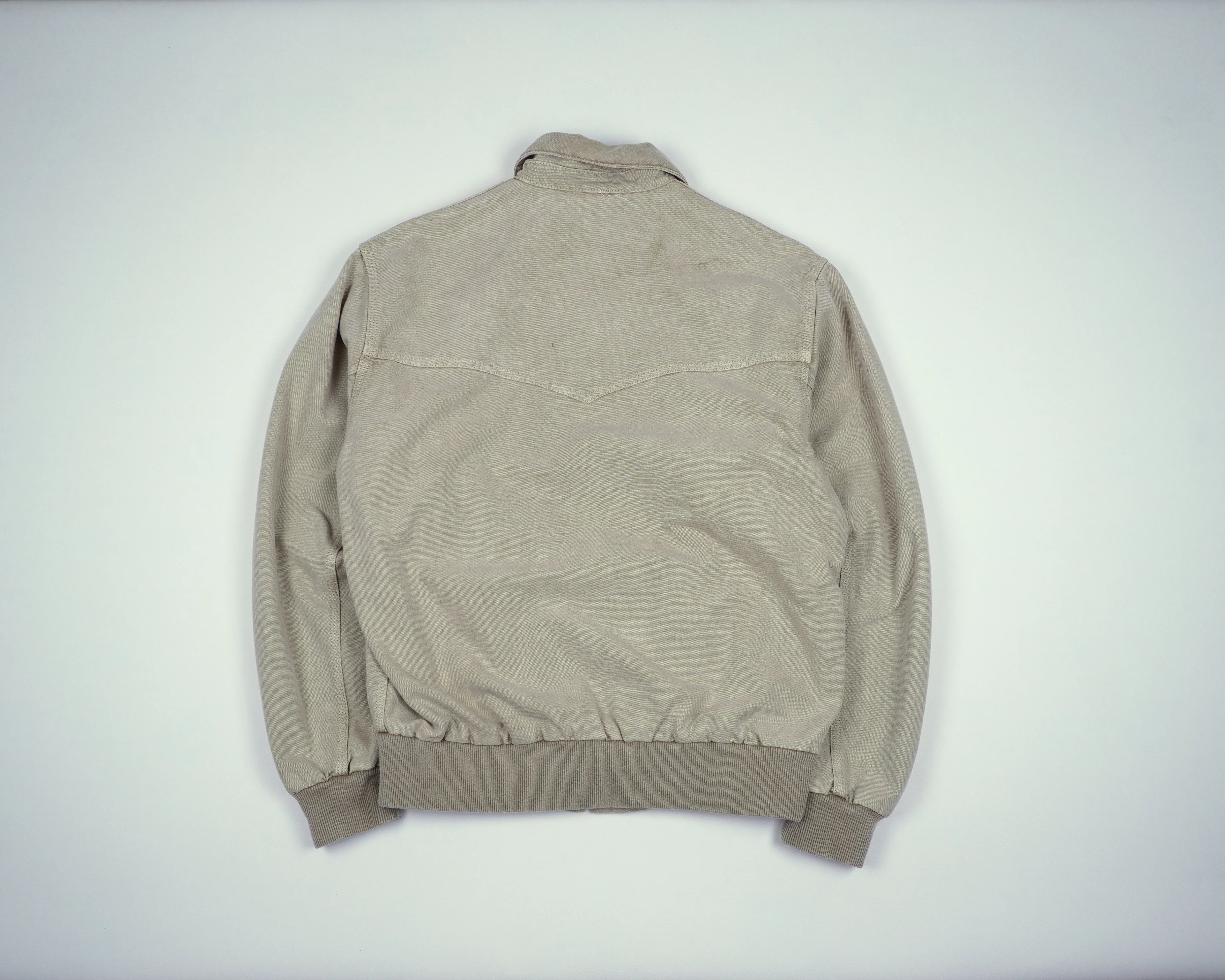 Carhartt Beige Sante Fe Bomber Jacket M Cotton