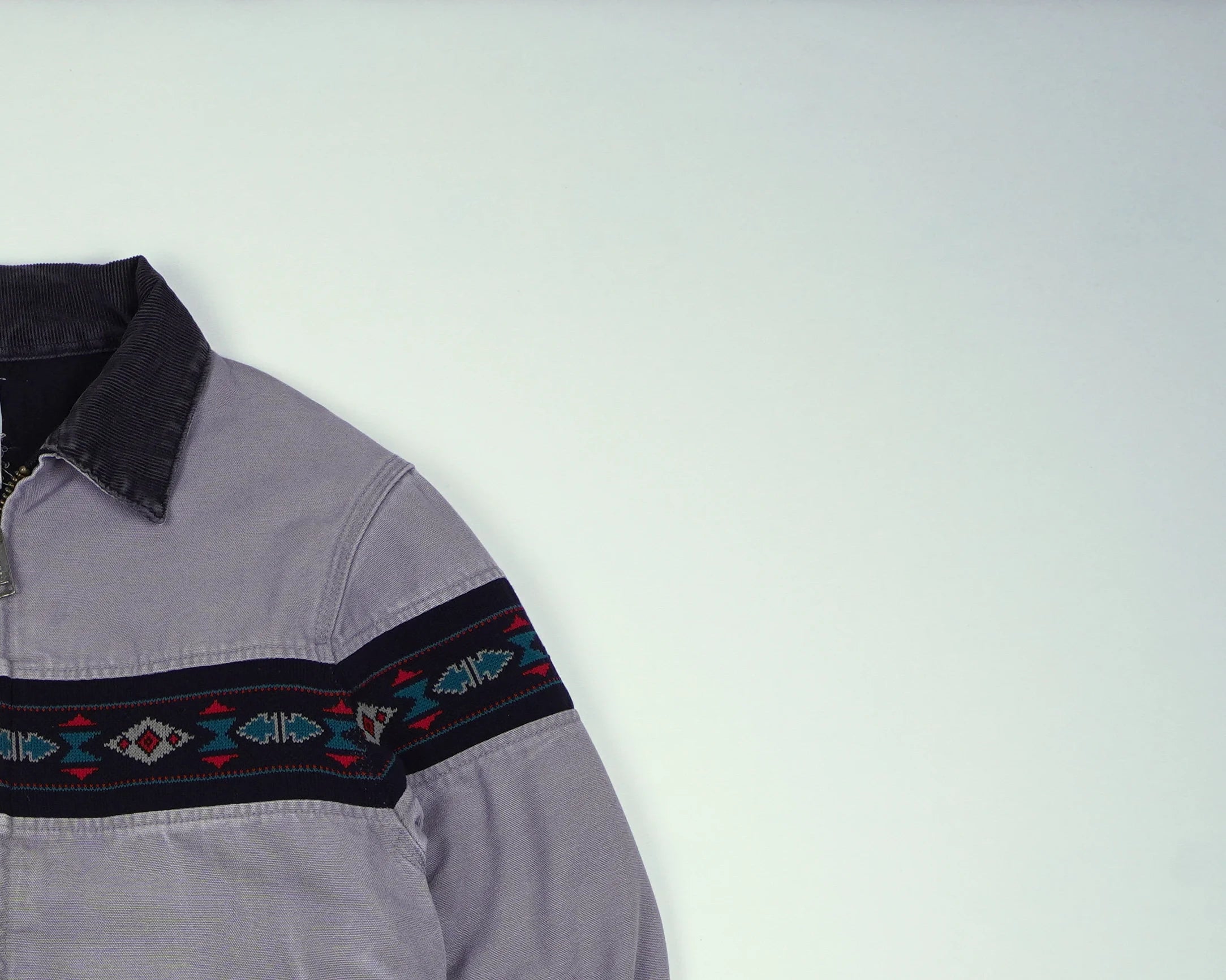 Carhartt Grey Aztec Jacket S Cotton