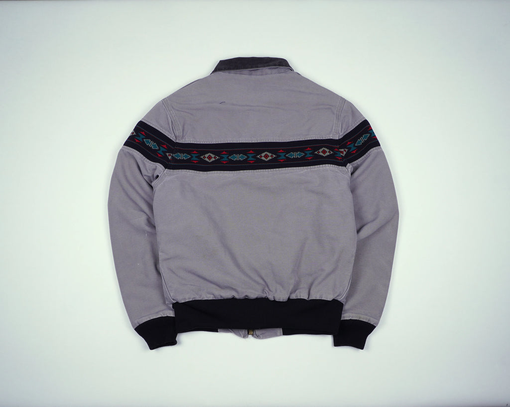 Carhartt Grey Aztec Jacket S Cotton