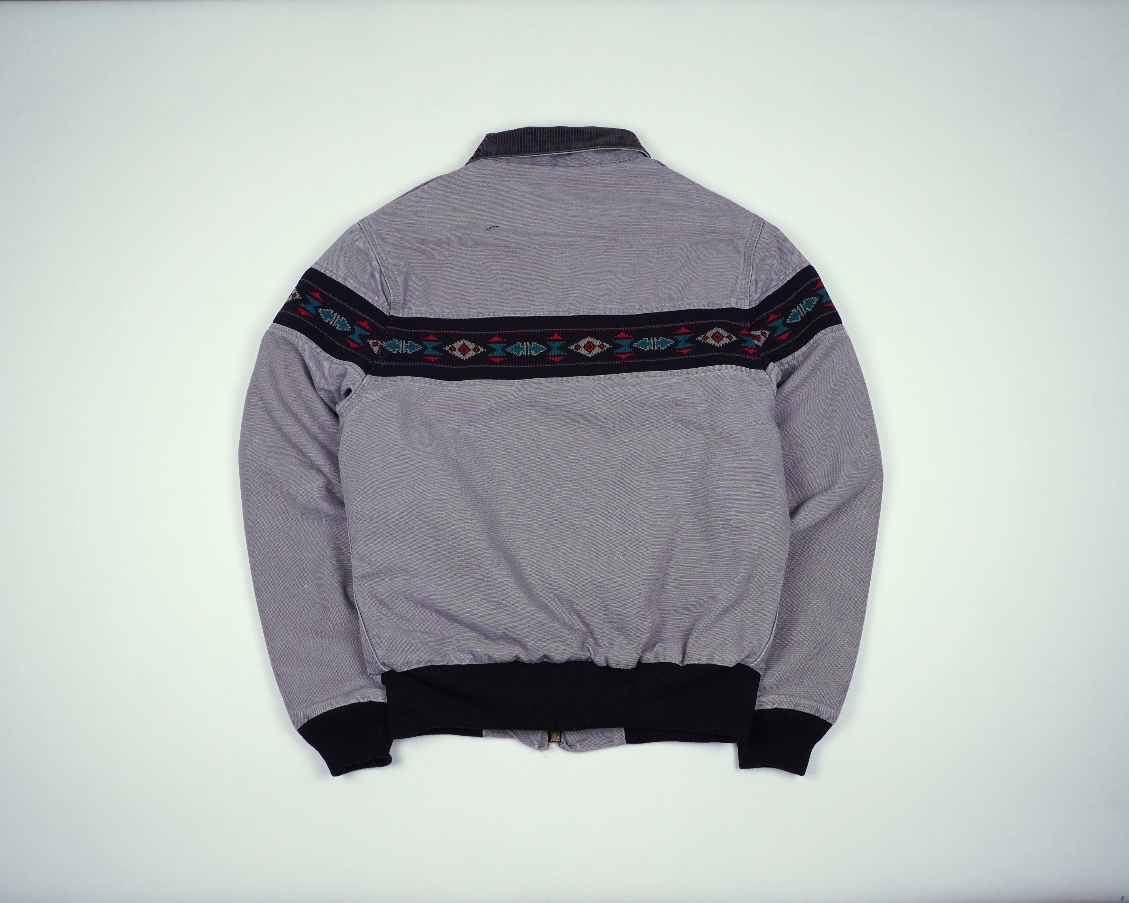 Carhartt Grey Aztec Jacket S Cotton