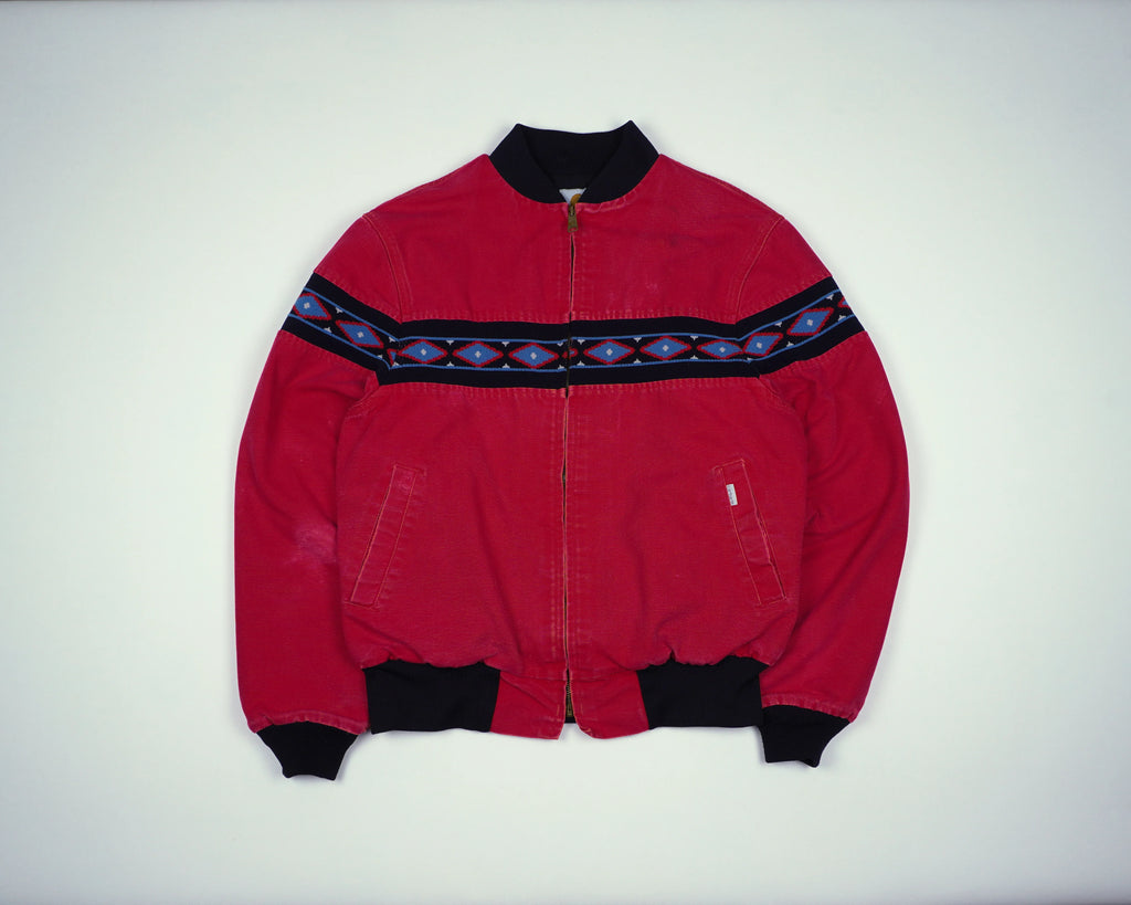 Carhartt Red Aztec Jacket M Cotton