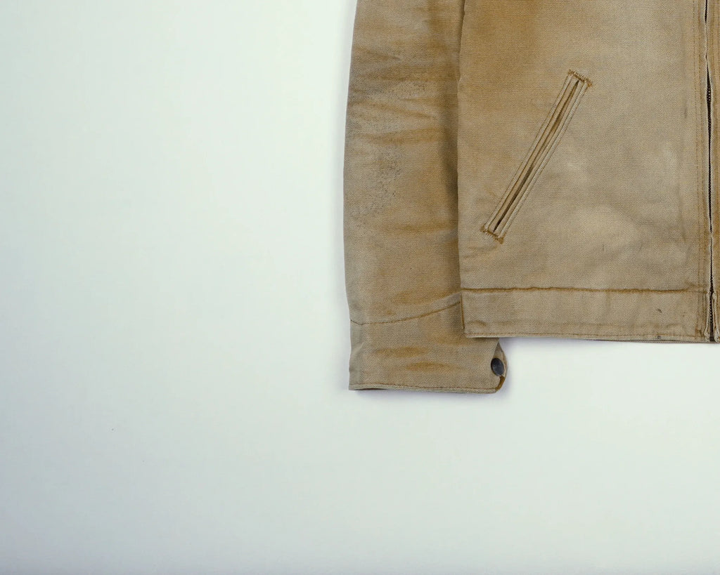 Carhartt Beige Detroit Jacket S Canvas, Corduroy