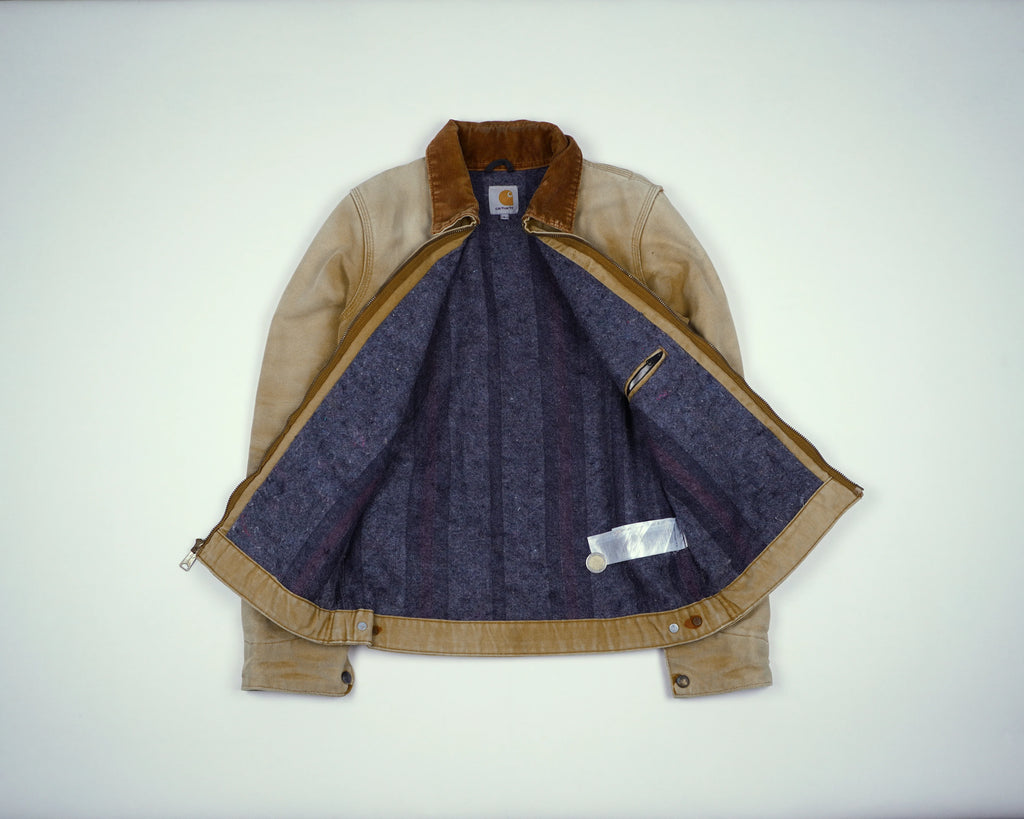 Carhartt Beige Detroit Jacket S Canvas, Corduroy