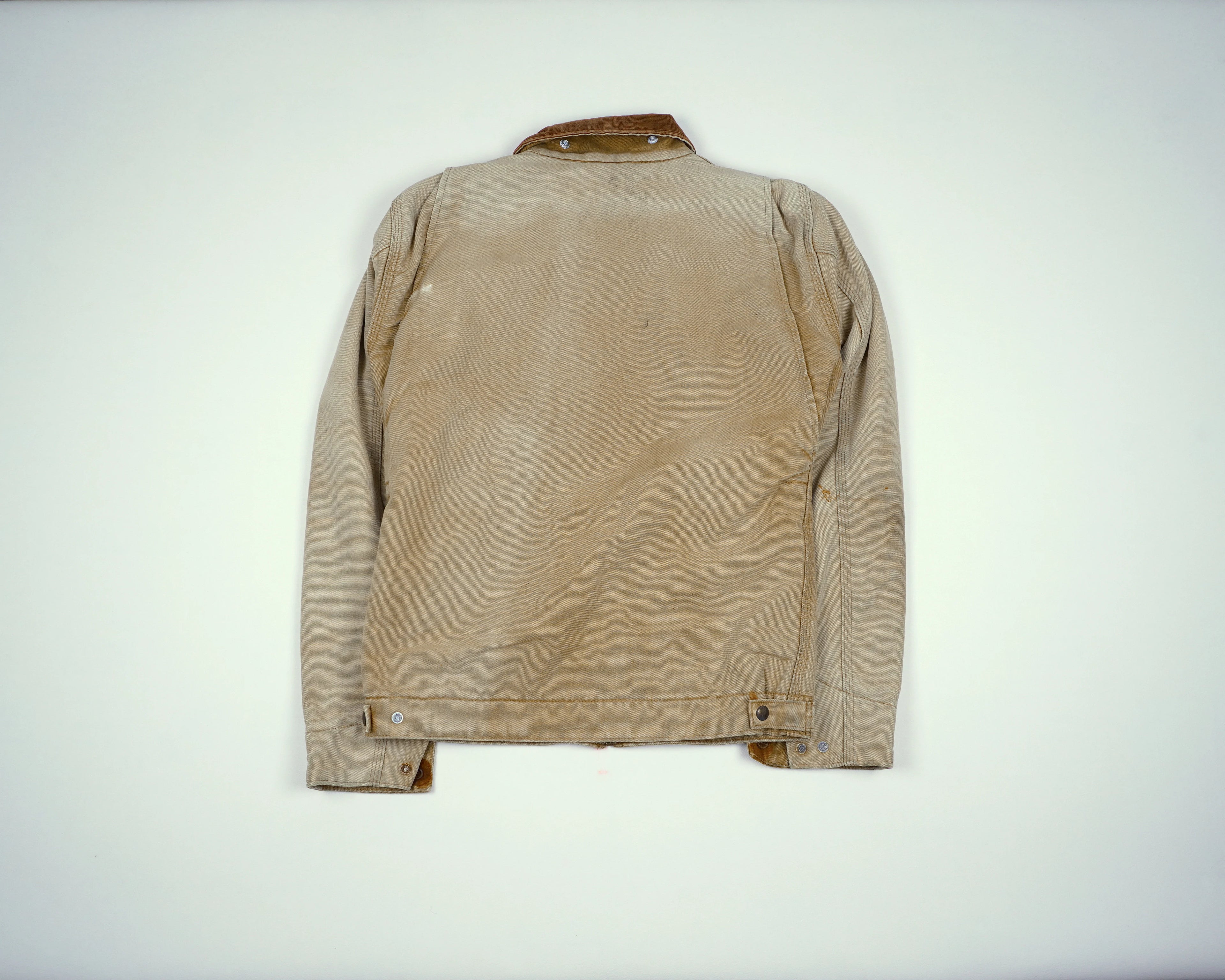 Carhartt Beige Detroit Jacket S Canvas, Corduroy