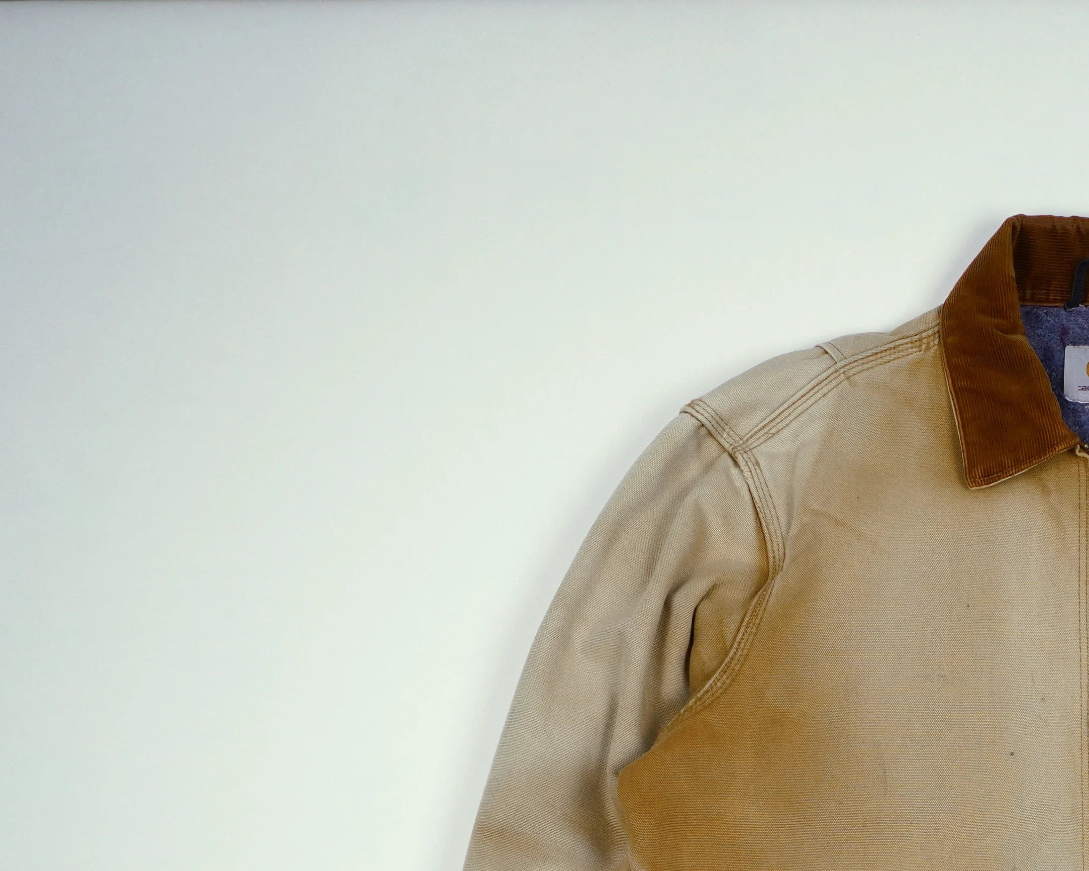 Carhartt Beige Detroit Jacket S Canvas