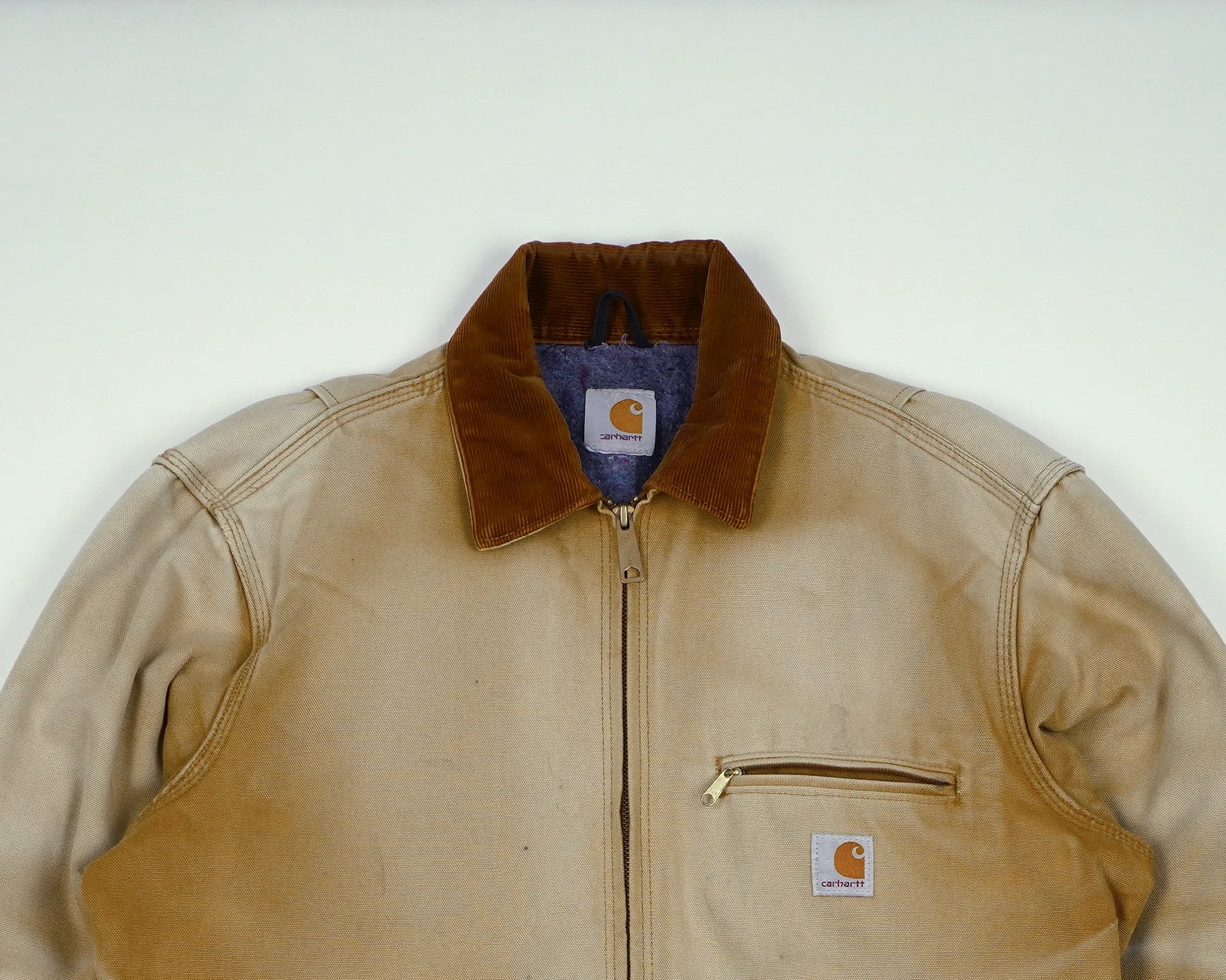 Carhartt Beige Detroit Jacket S Canvas