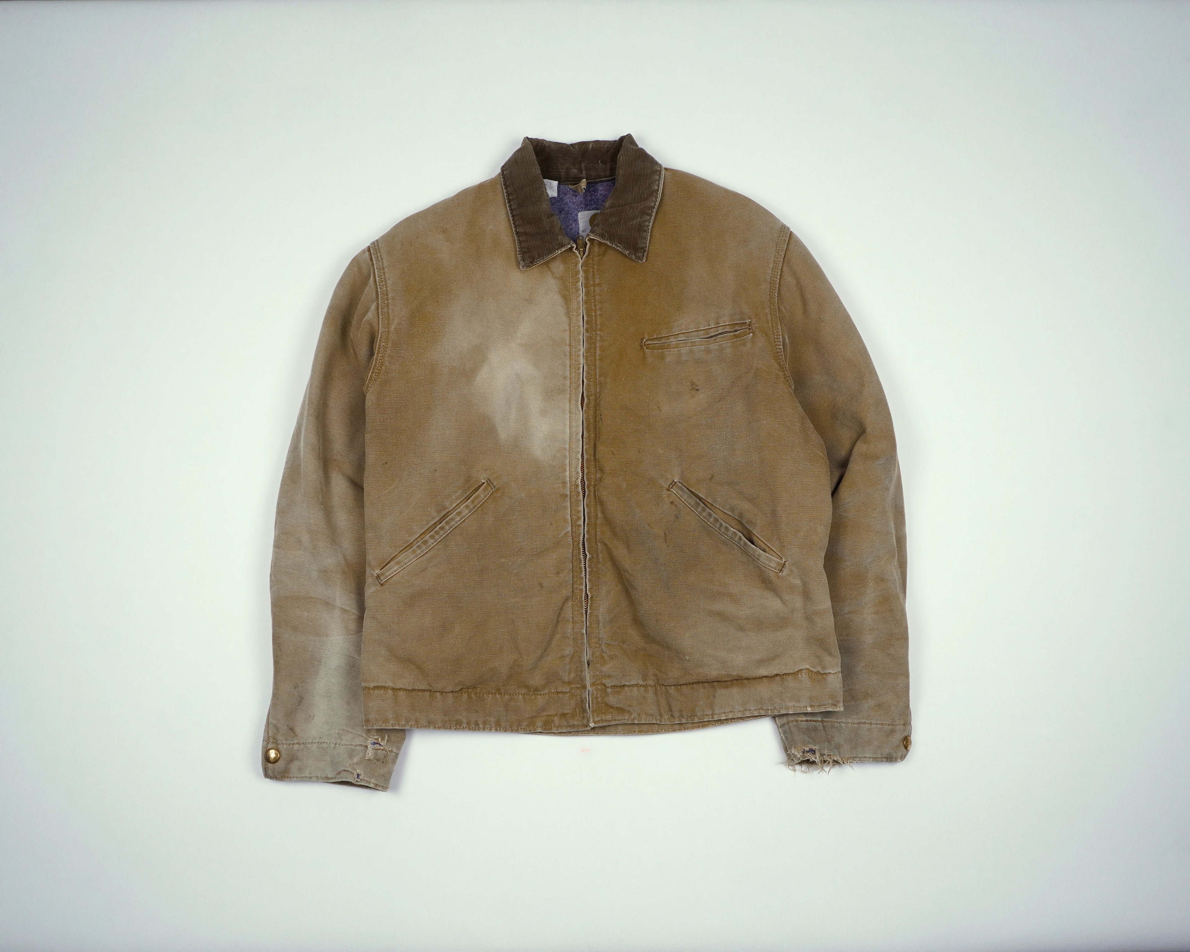 Carhartt Brown Detroit Jacket S Canvas