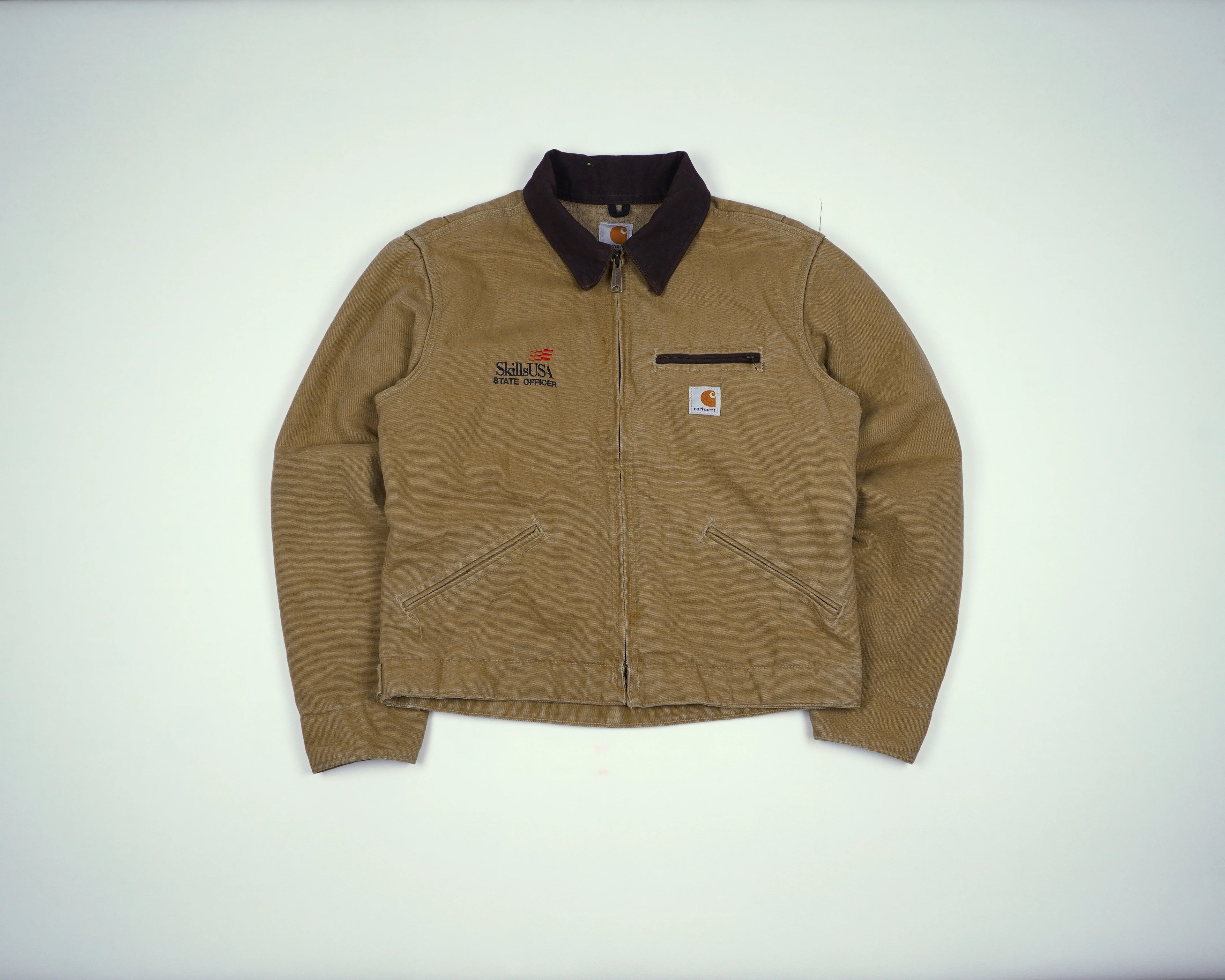 Carhartt Brown Detroit Jacket S Cotton