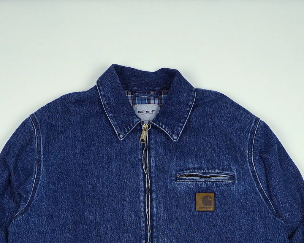 Carhartt Blue Detroit Jacket M Denim, Flannel