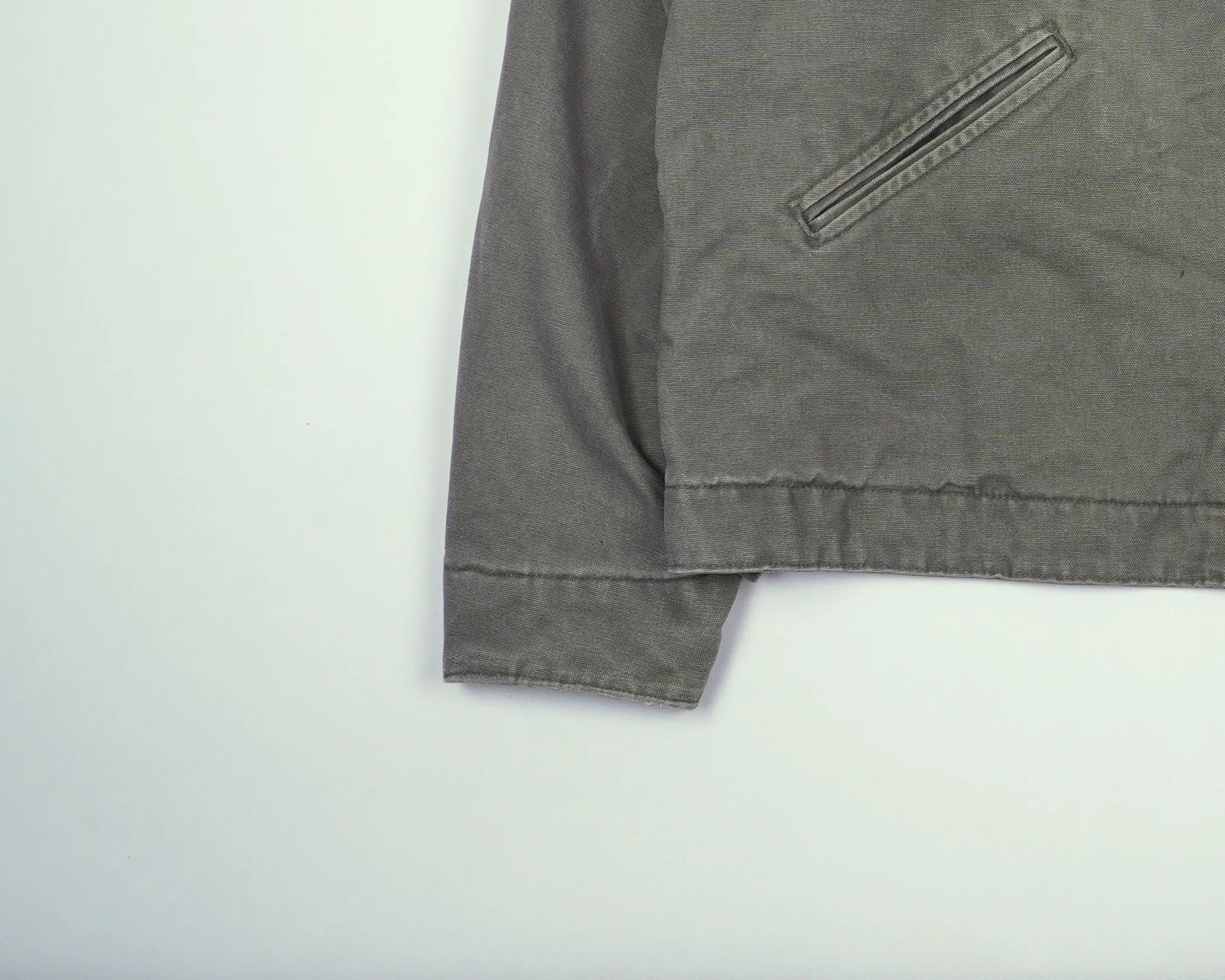 Carhartt Grey Detroit Jacket M Canvas, Cotton