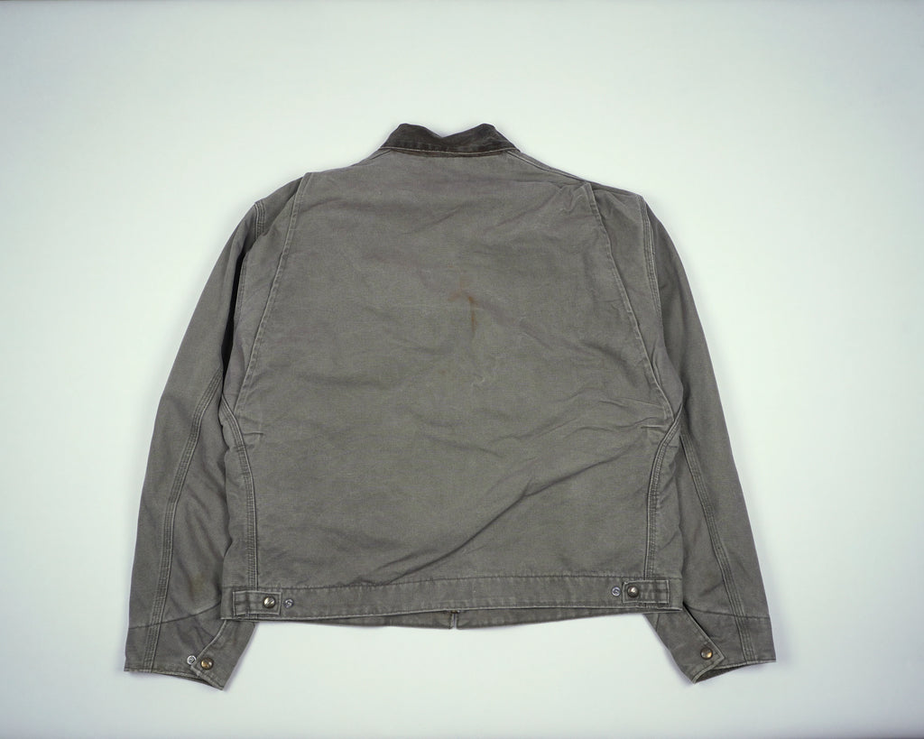 Carhartt Grey Detroit Jacket M Canvas, Cotton
