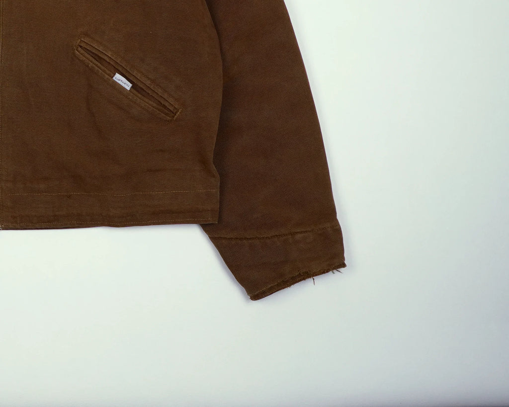 Carhartt Brown Detroit Jacket S Canvas, Wool
