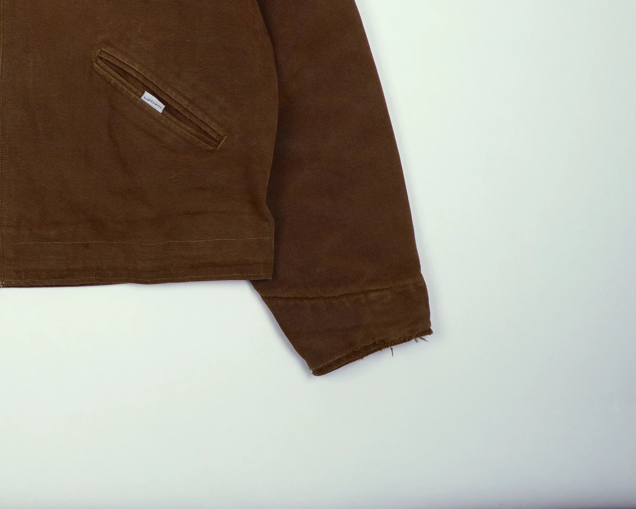 Carhartt Brown Detroit Jacket S Canvas, Wool