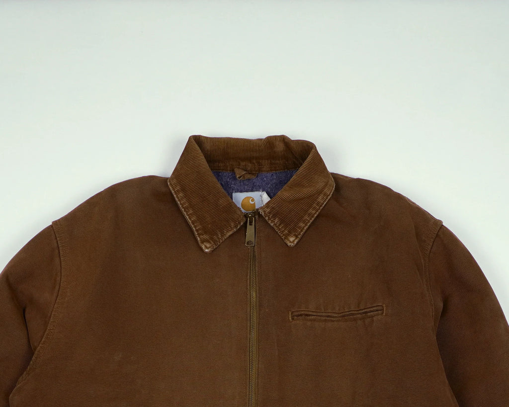 Carhartt Brown Detroit Jacket S Canvas, Wool