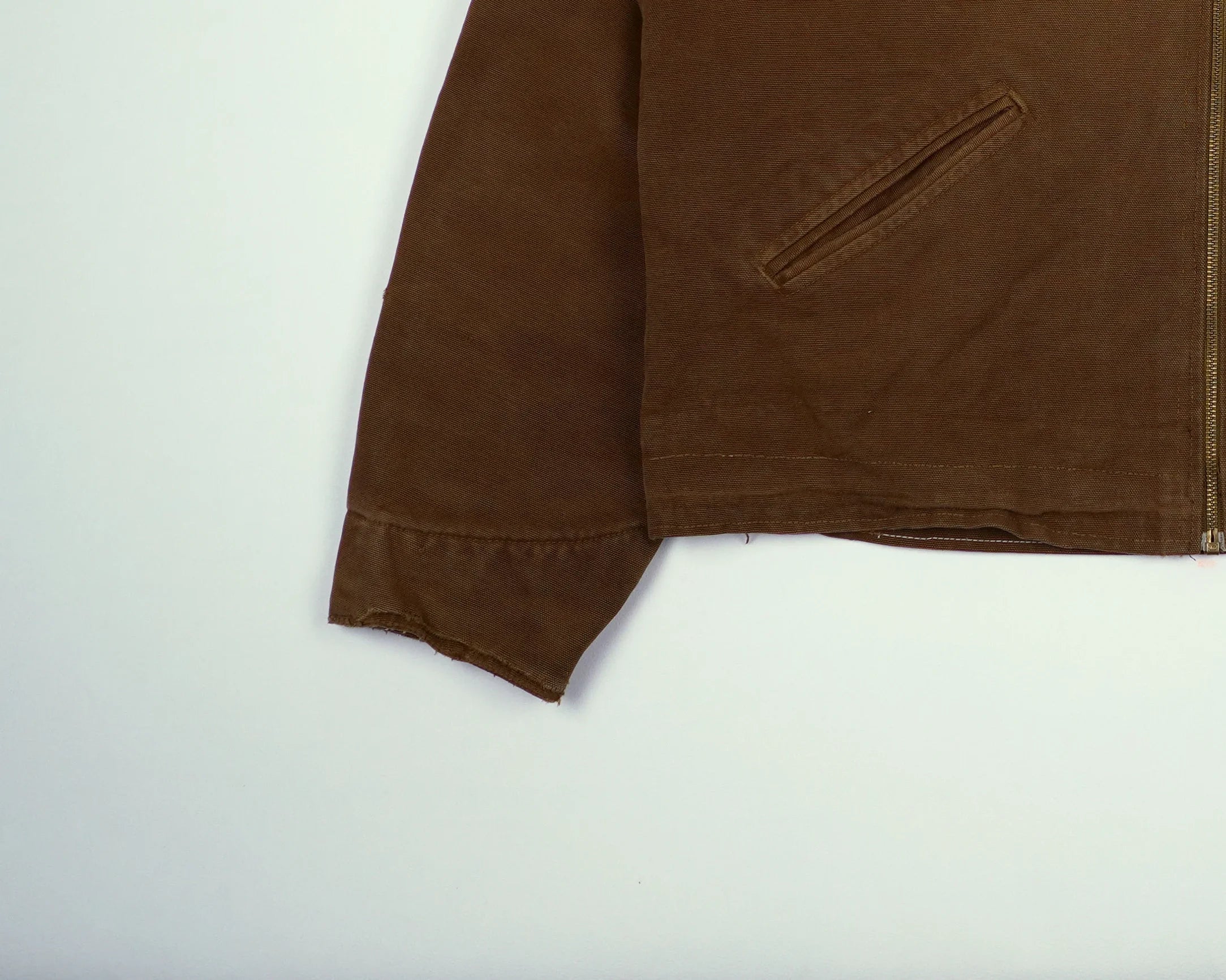 Carhartt Brown Detroit Jacket S Canvas, Wool