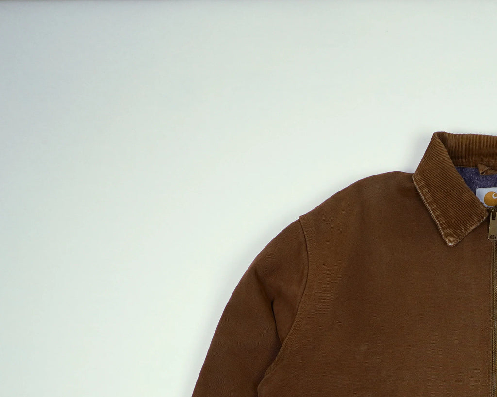 Carhartt Brown Detroit Jacket S Canvas, Wool