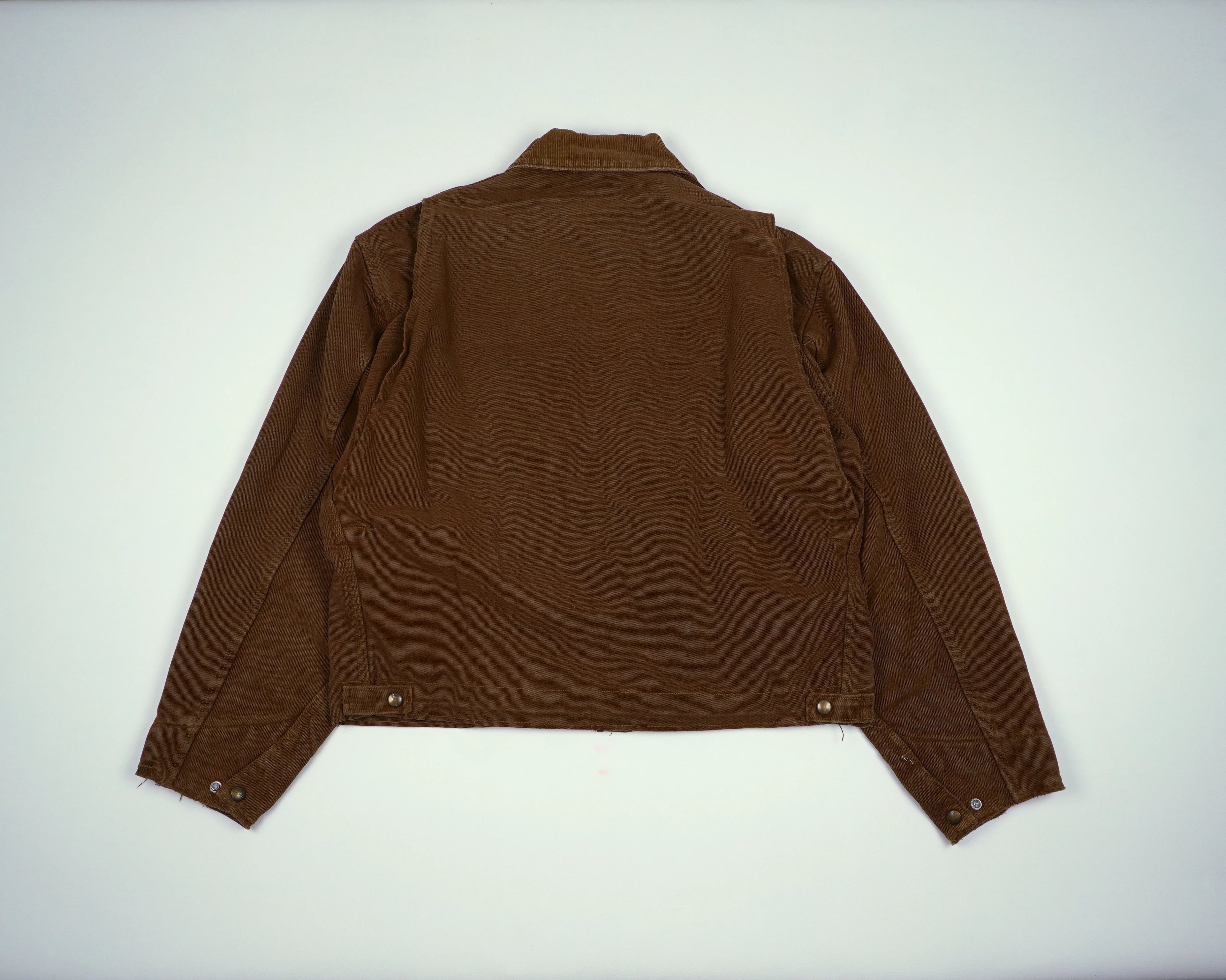Carhartt Brown Detroit Jacket S Canvas, Wool