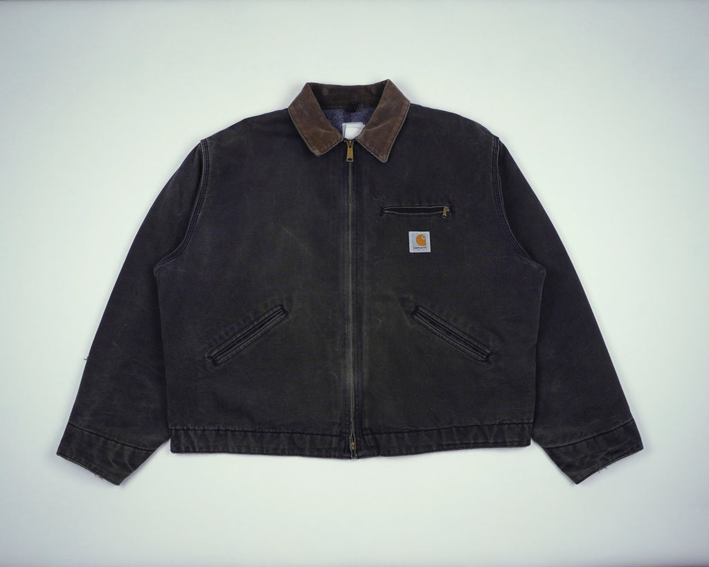 Carhartt Black Detroit Jacket L Cotton