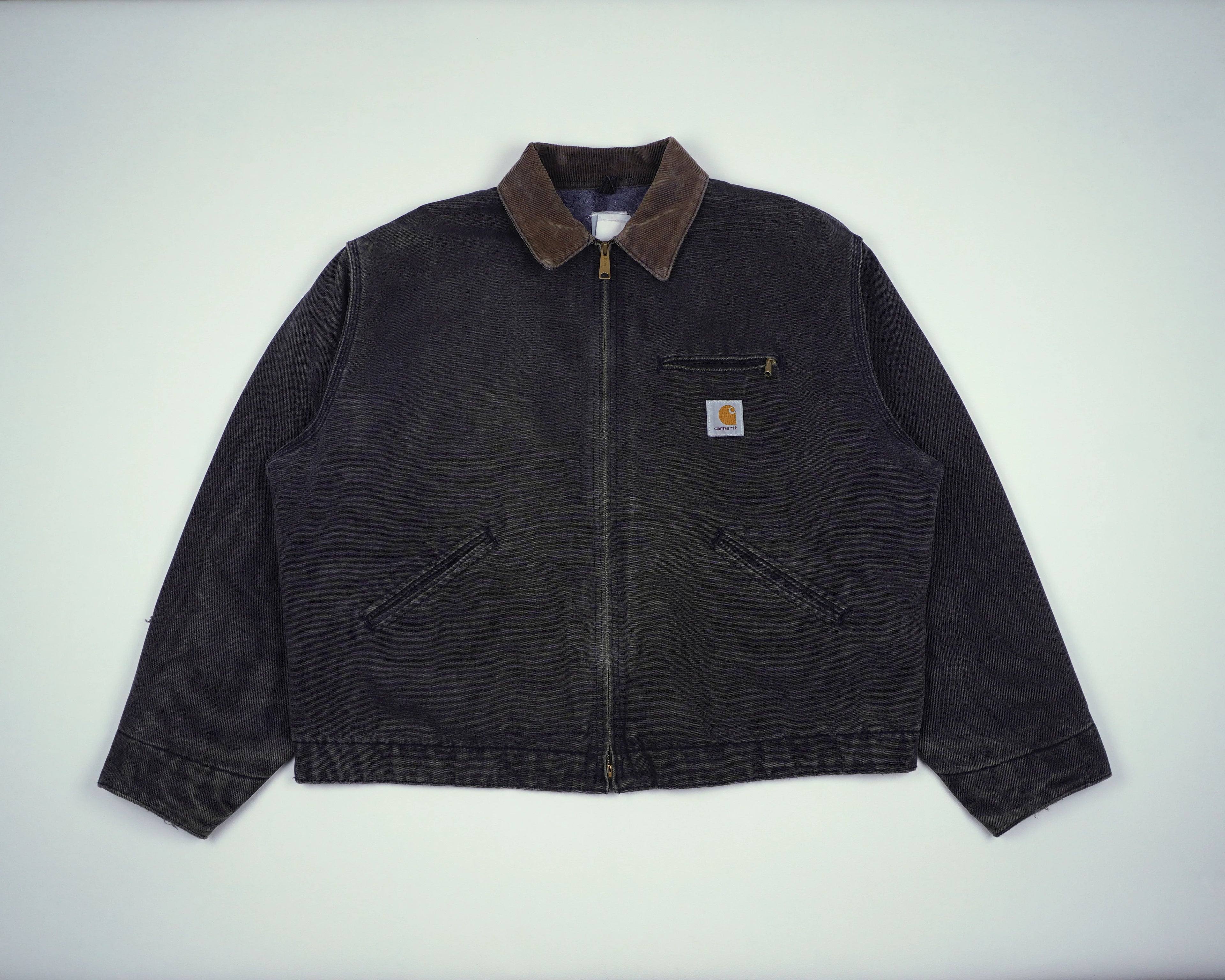 Carhartt Black Detroit Jacket L Cotton