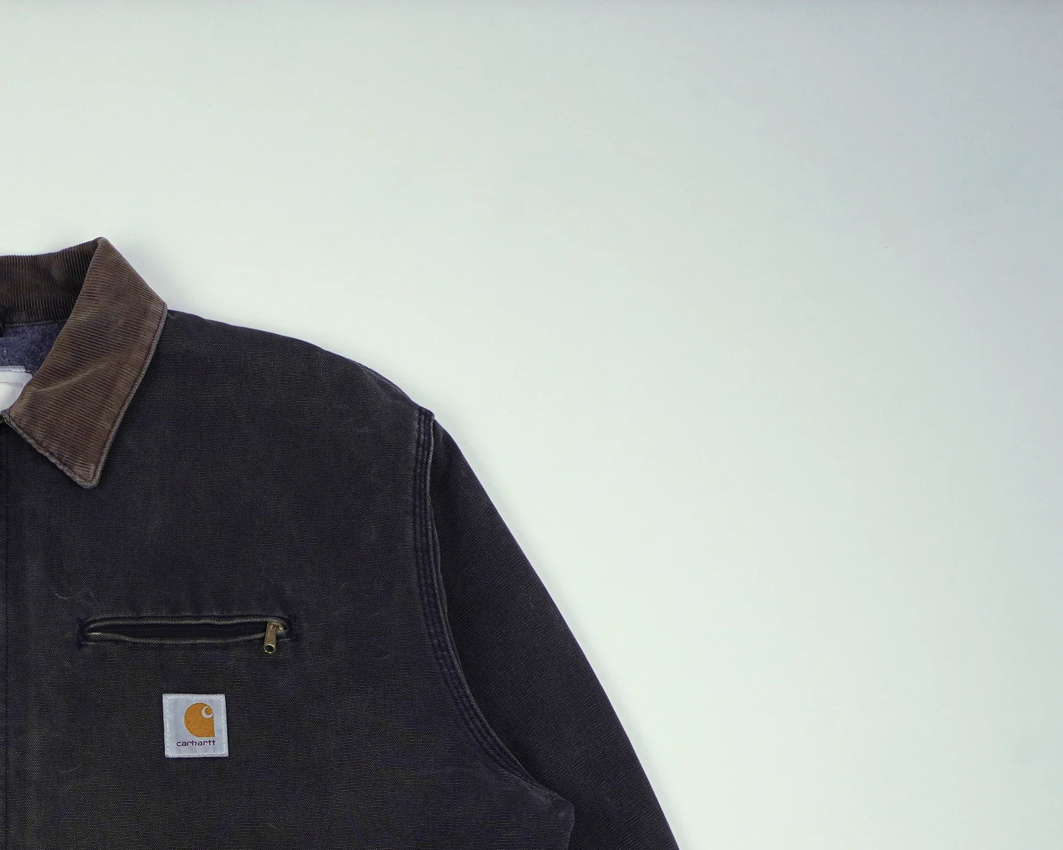 Carhartt Black Detroit Jacket L Cotton