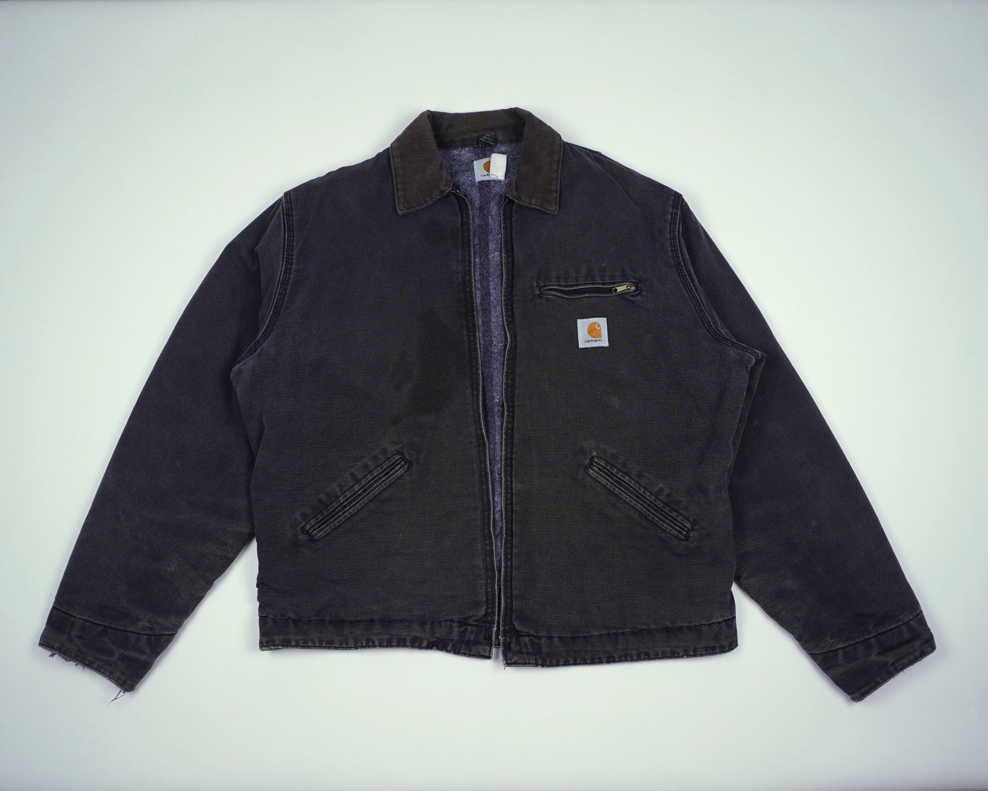 Carhartt Black Detroit Jacket L Cotton