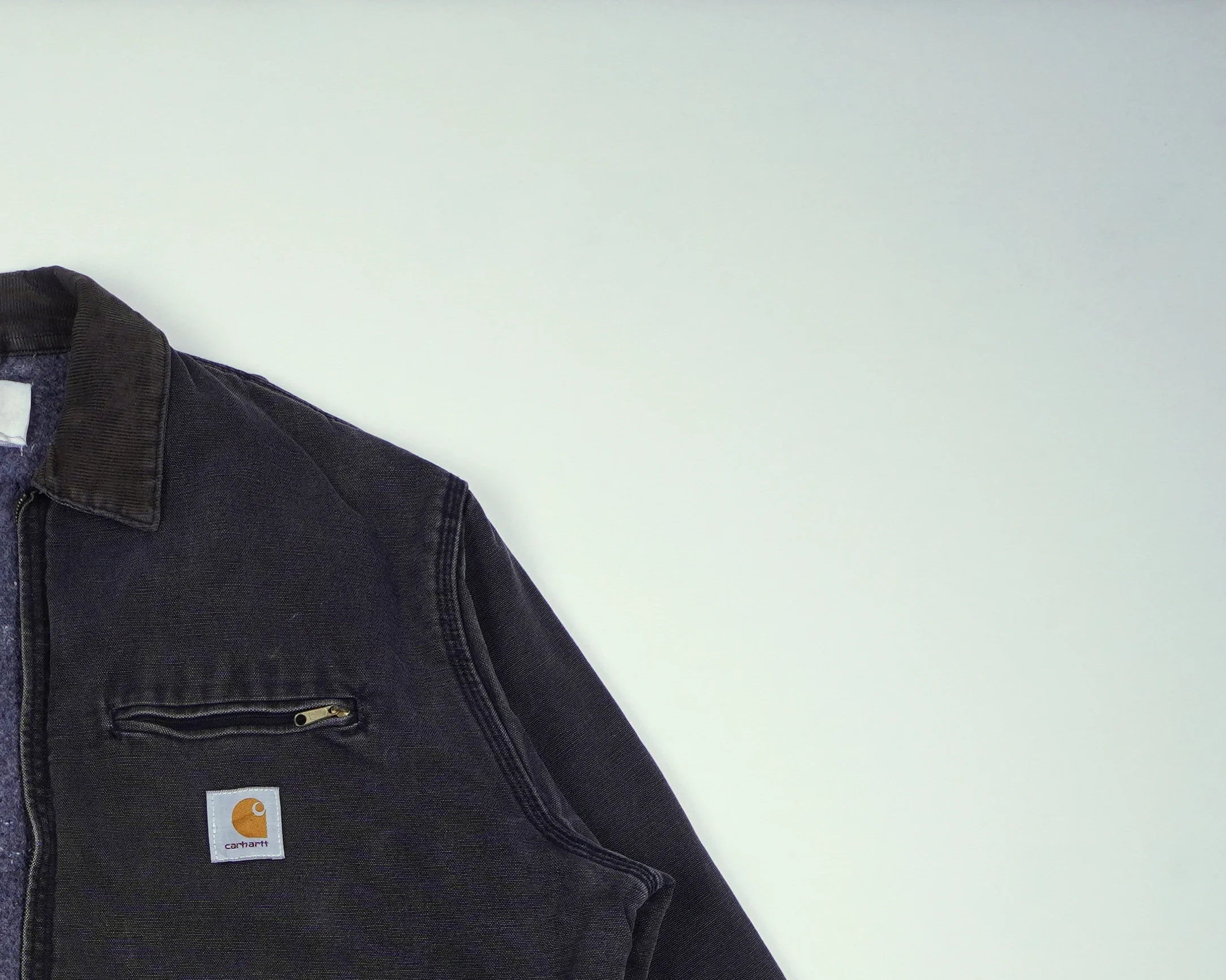 Carhartt Black Detroit Jacket L Cotton