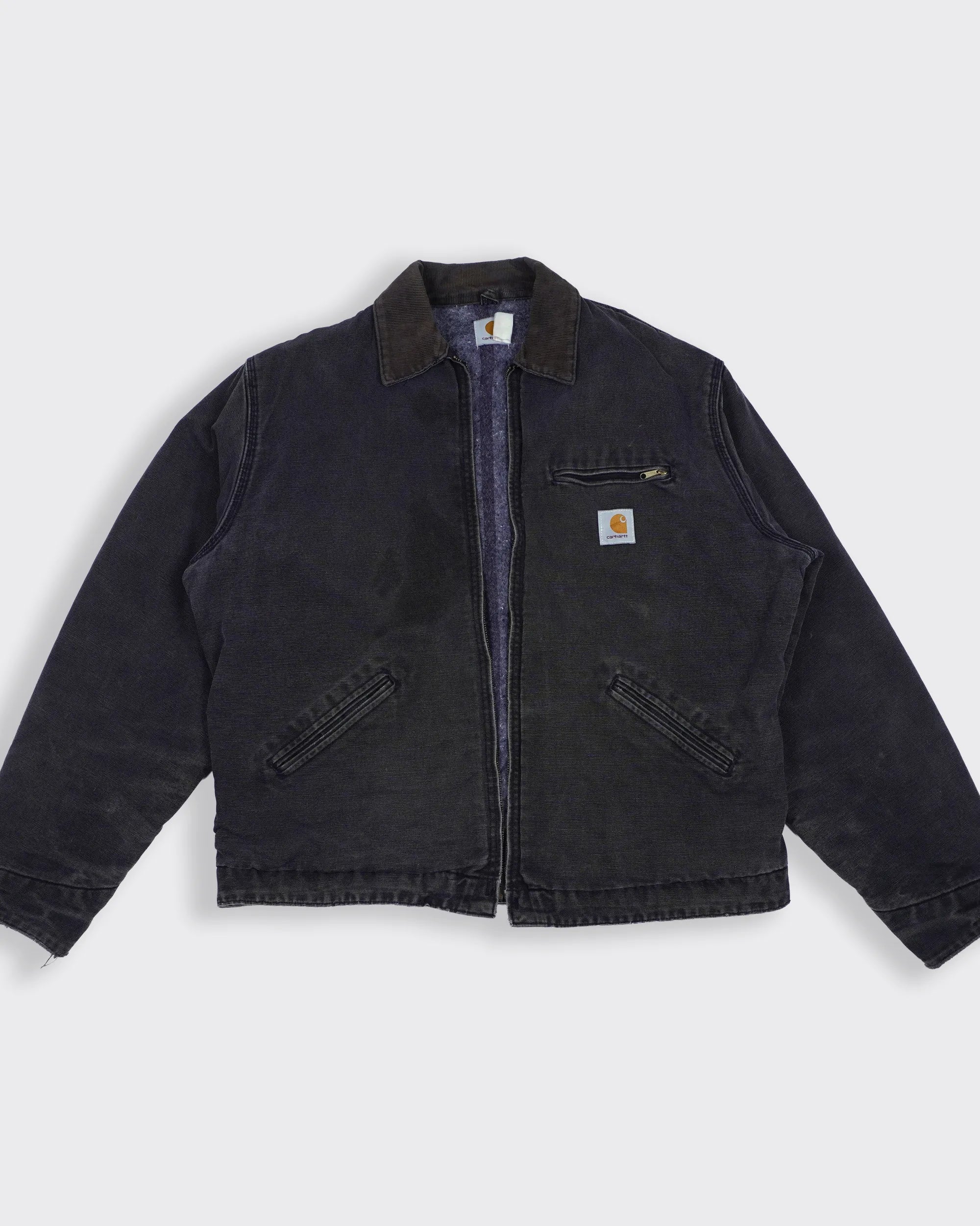 Carhartt zwarte Detroit-jas maat L, katoen