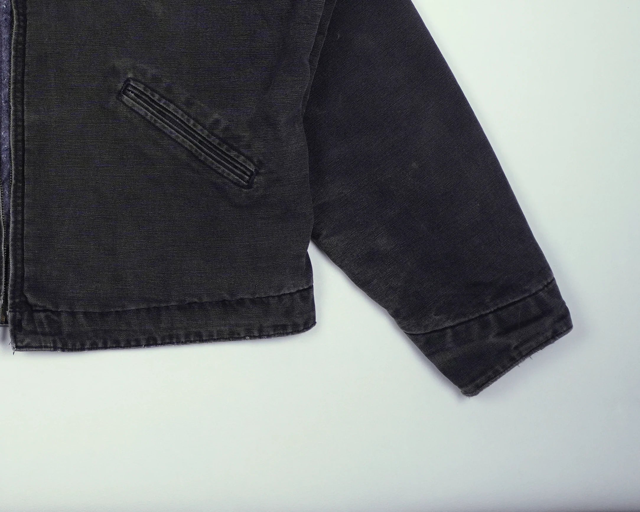 Carhartt Black Detroit Jacket L Cotton