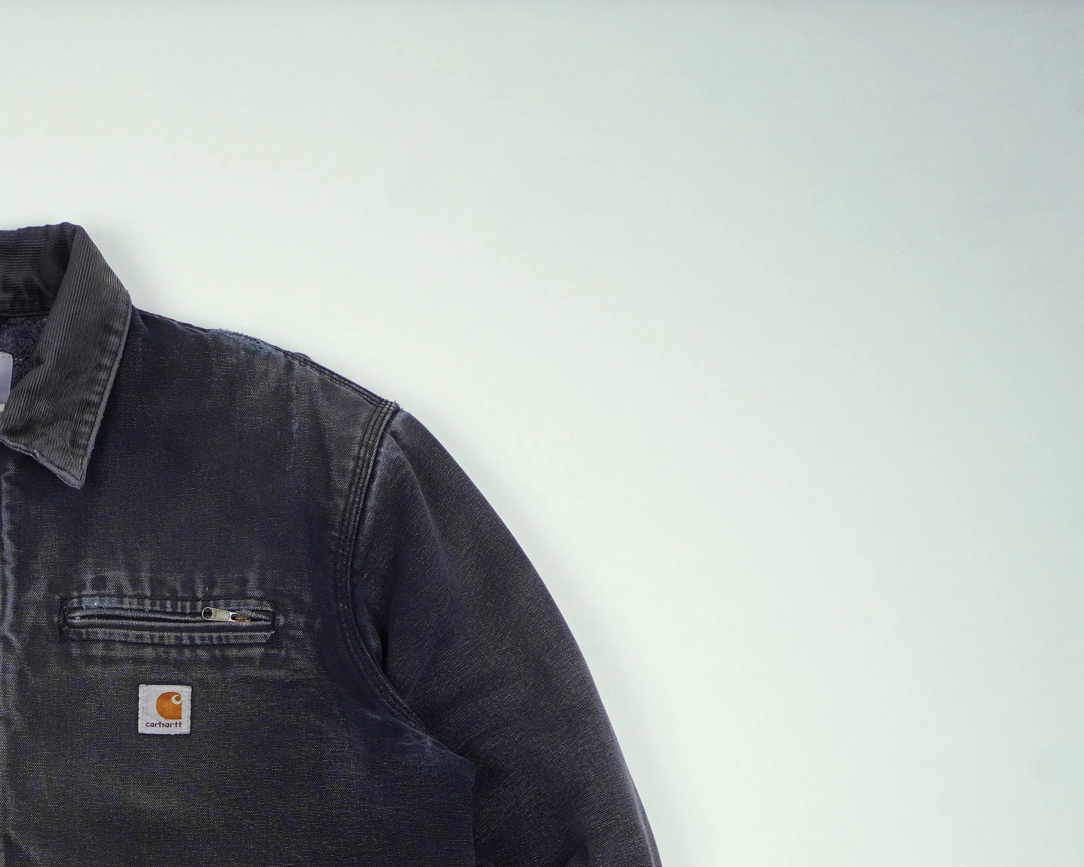 Carhartt Black Detroit Jacket M Cotton, Wool