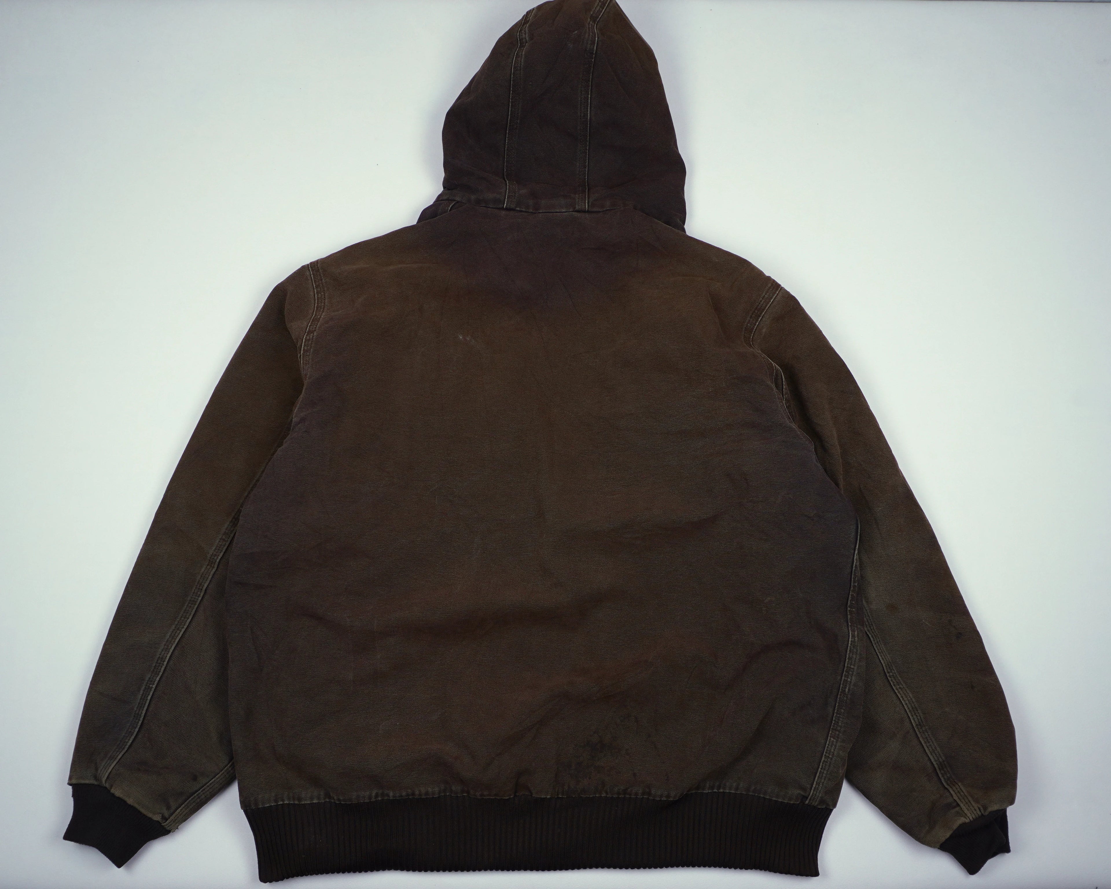Carhartt Brown Hooded Work Jacket XL Canvas