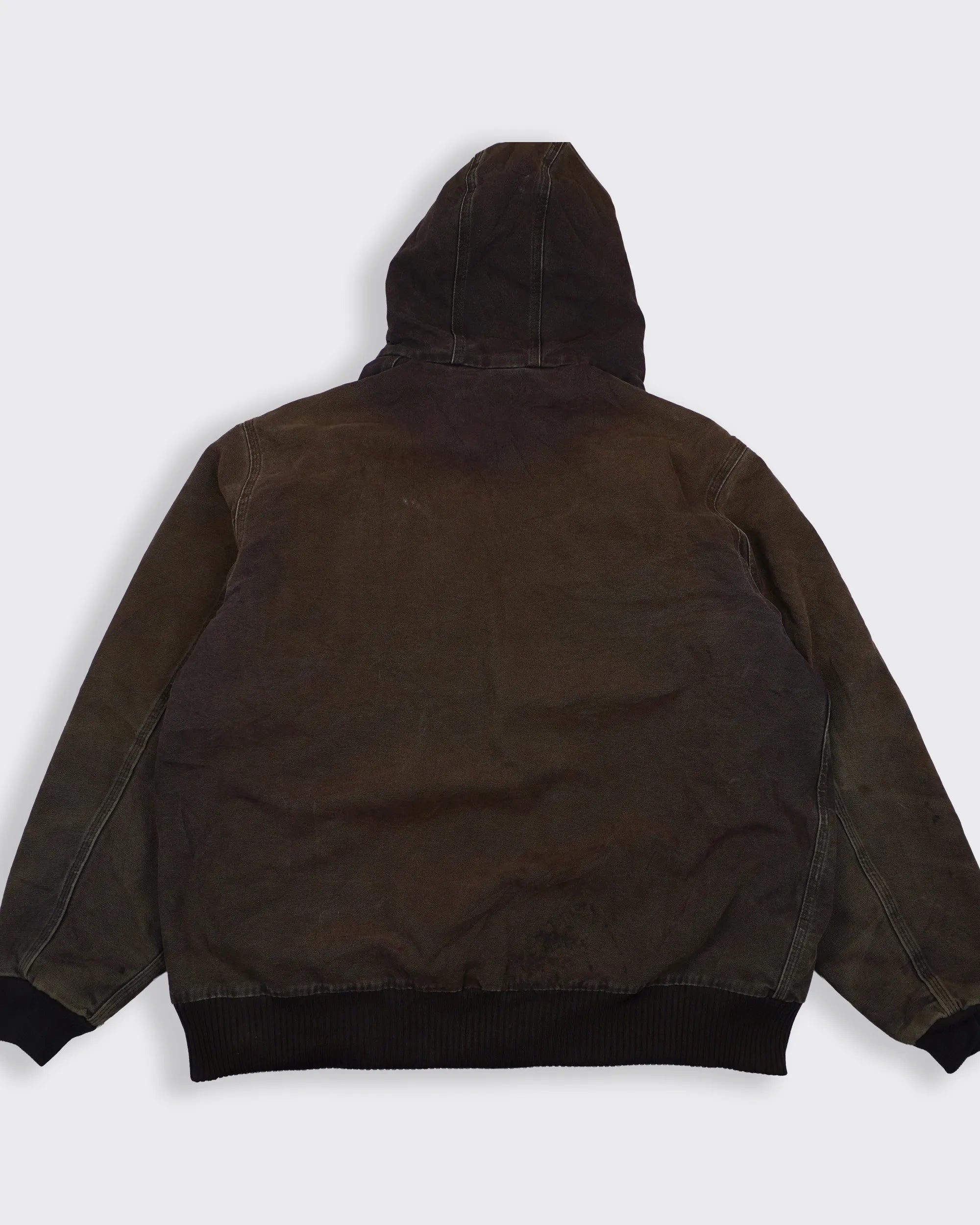 Carhartt Brown Hooded Work Jacket XL Canvas