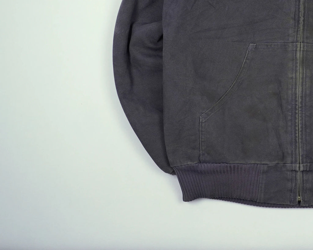 Carhartt Grey Hooded Canvas Jacket M Cotton