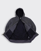 Carhartt Grey Hooded Canvas Jacket M Cotton