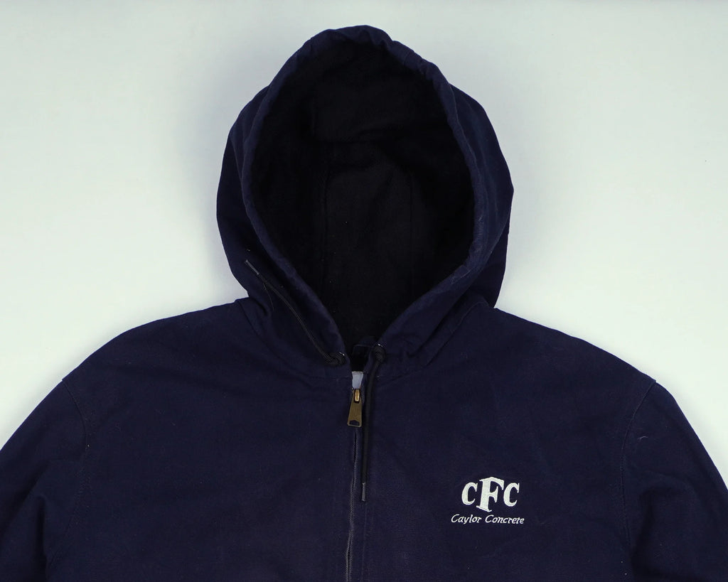 Carhartt Navy Active Jacket L Canvas, Fleece