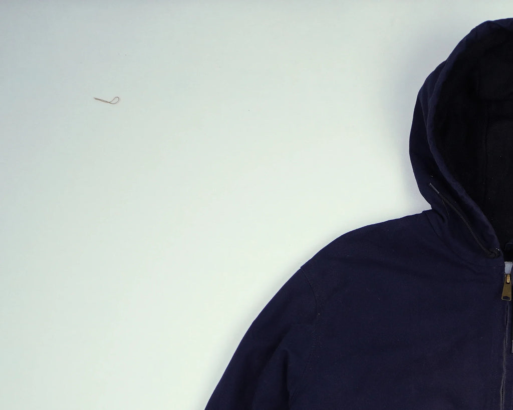 Carhartt Navy Active Jacket L Canvas, Fleece