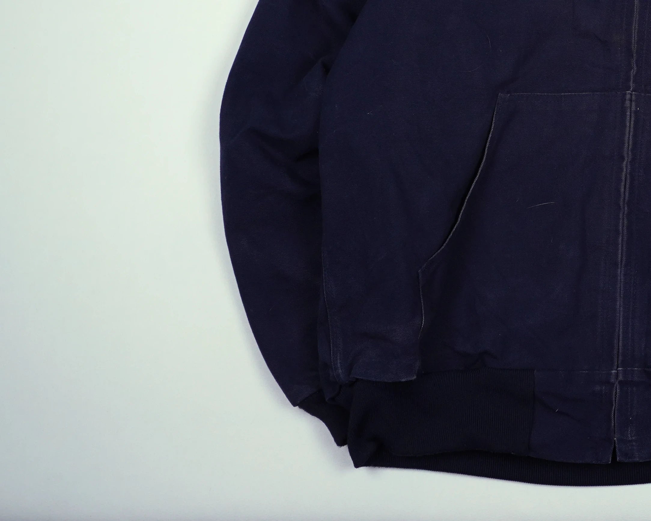 Carhartt Navy Active Jacket L Canvas, Fleece