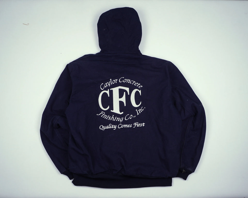 Carhartt Navy Active Jacket L Canvas, Fleece