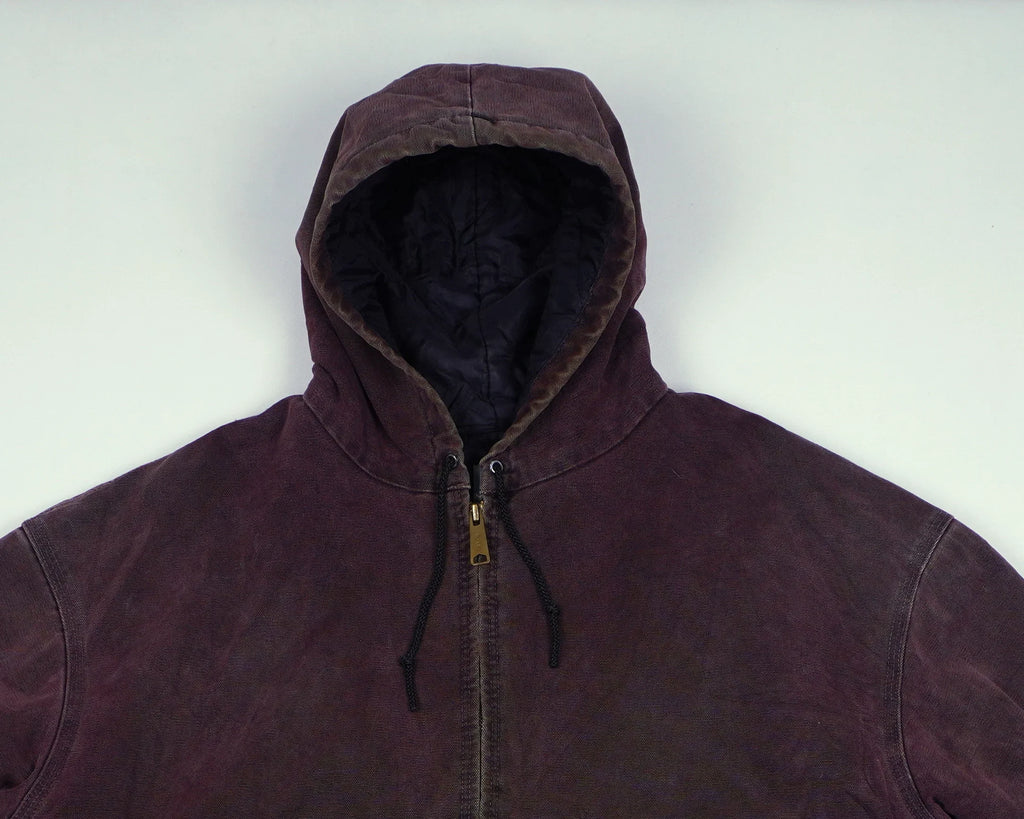 Carhartt Brown Hooded Work Jacket XXXL Cotton