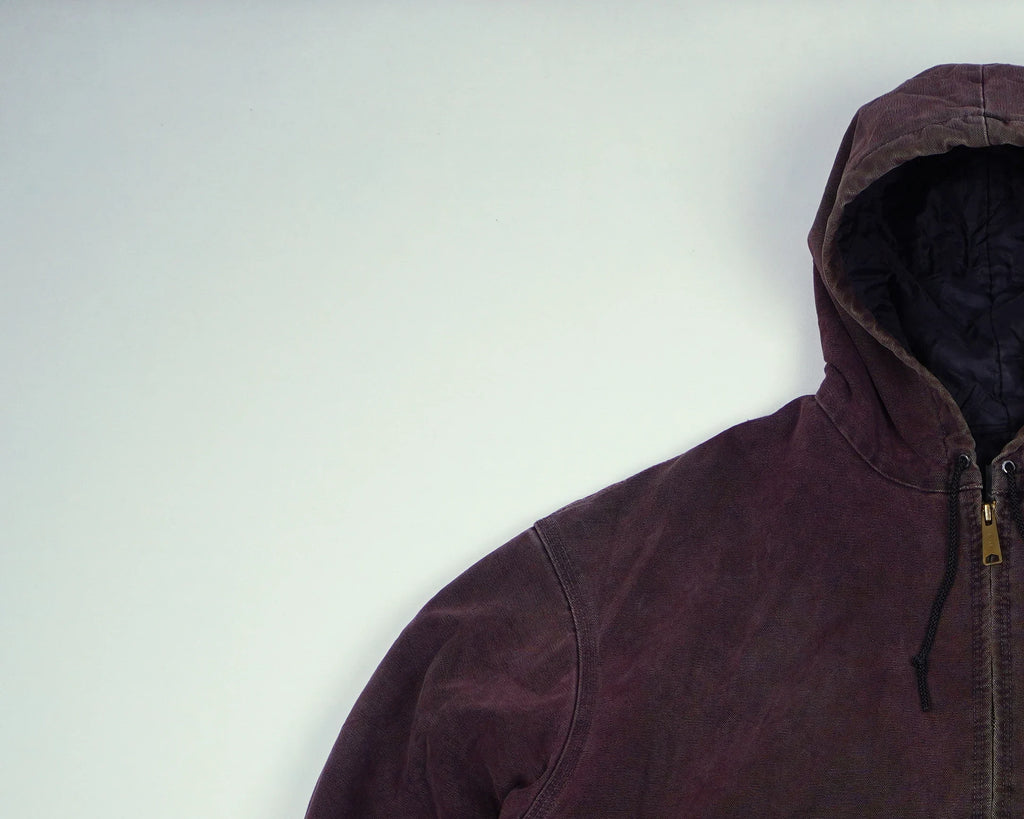 Carhartt Brown Hooded Work Jacket XXXL Cotton