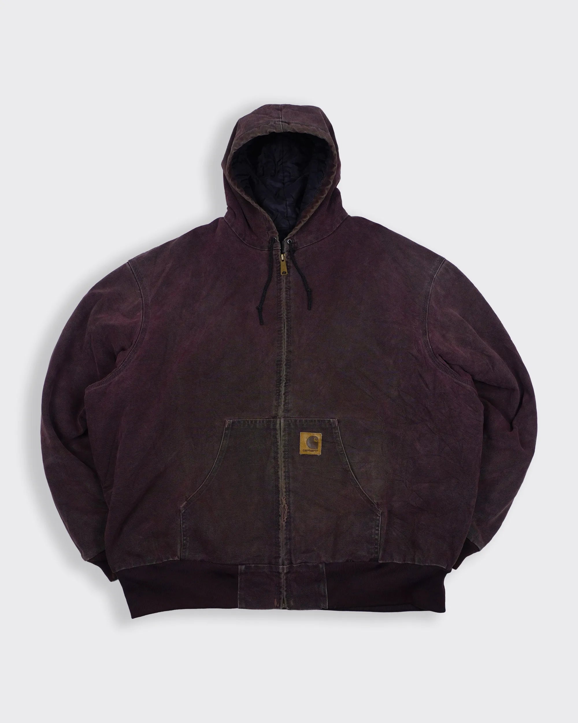 Carhartt Brown 90s Hooded Work Jacket XXL