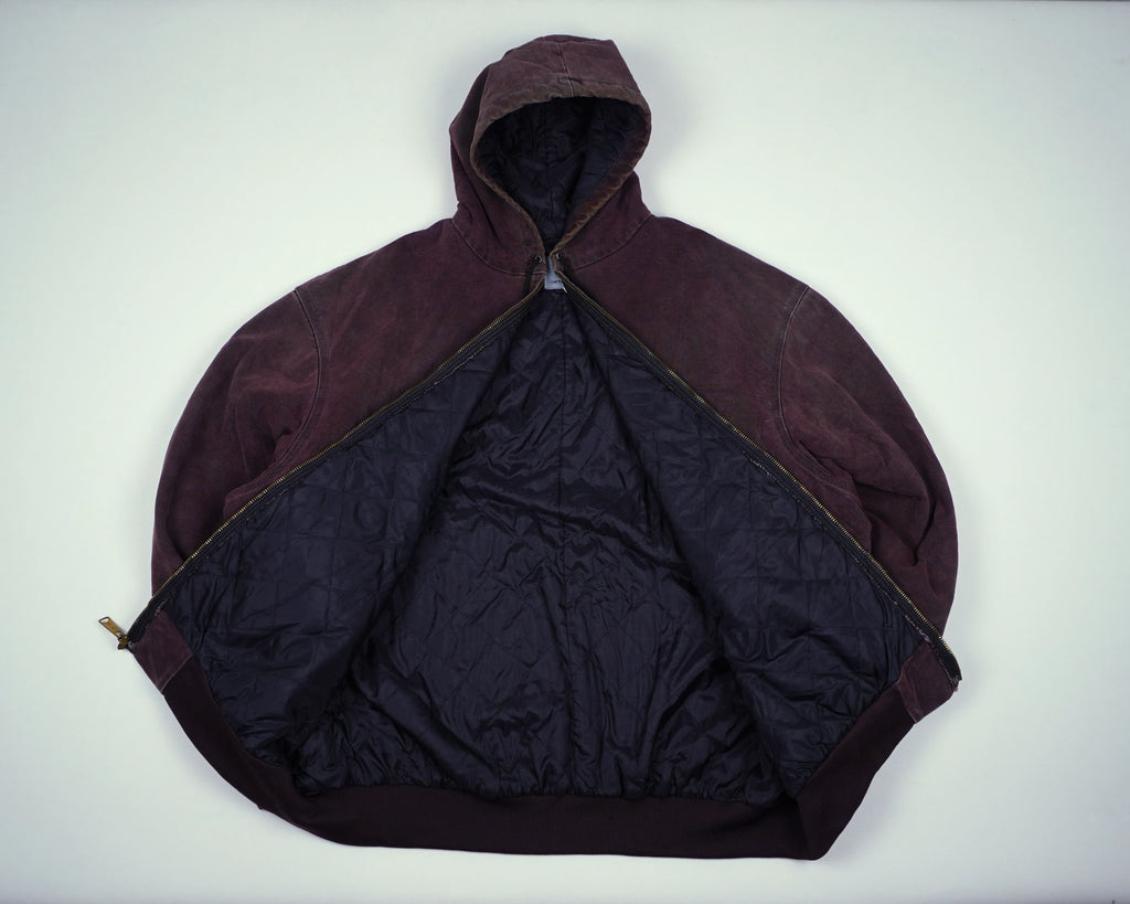 Carhartt Brown Hooded Work Jacket XXXL Cotton