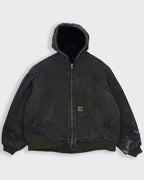 Carhartt Grey Hooded Work Jacket XXL